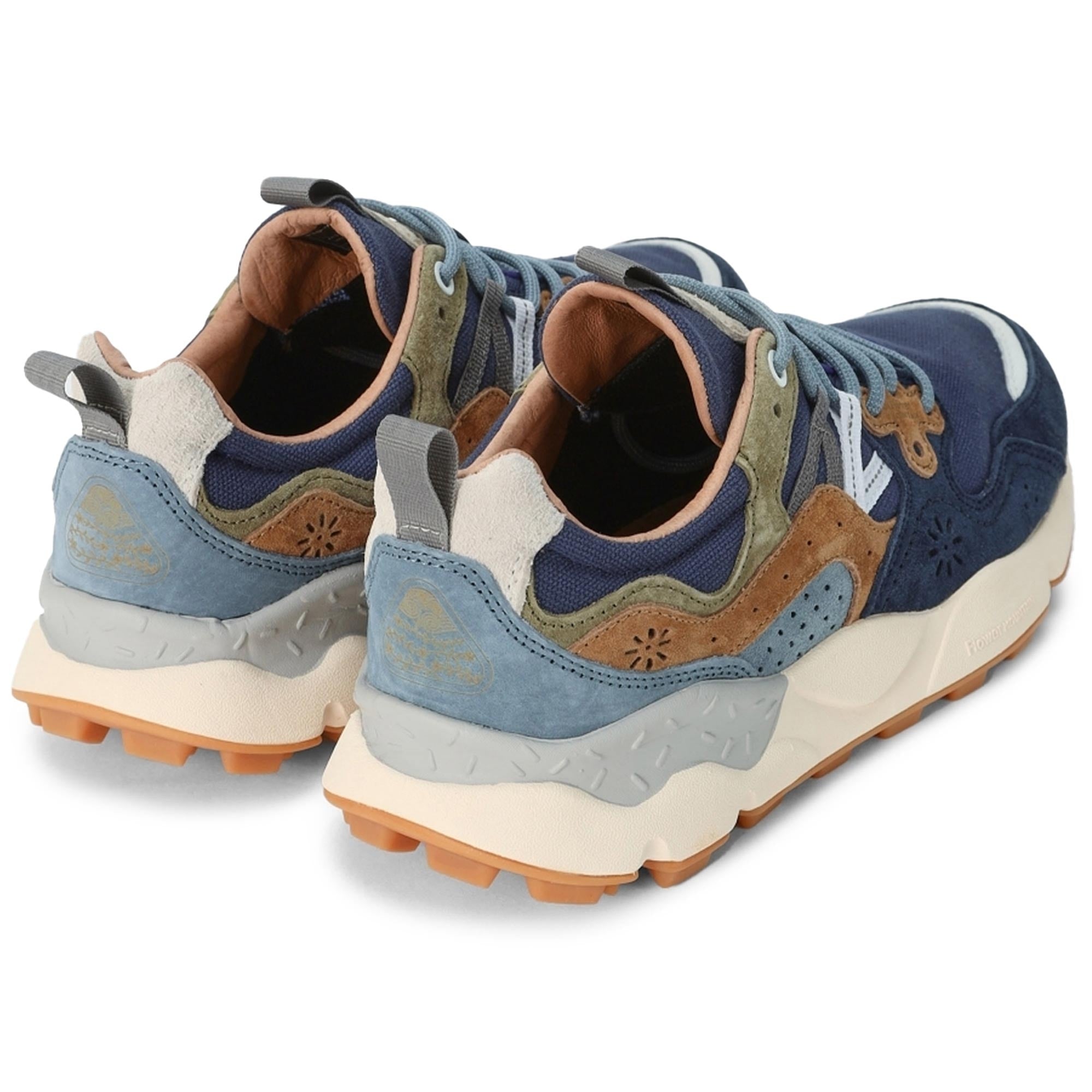 Flower Mountain Yamano 3 Suede and Canvas - Blue