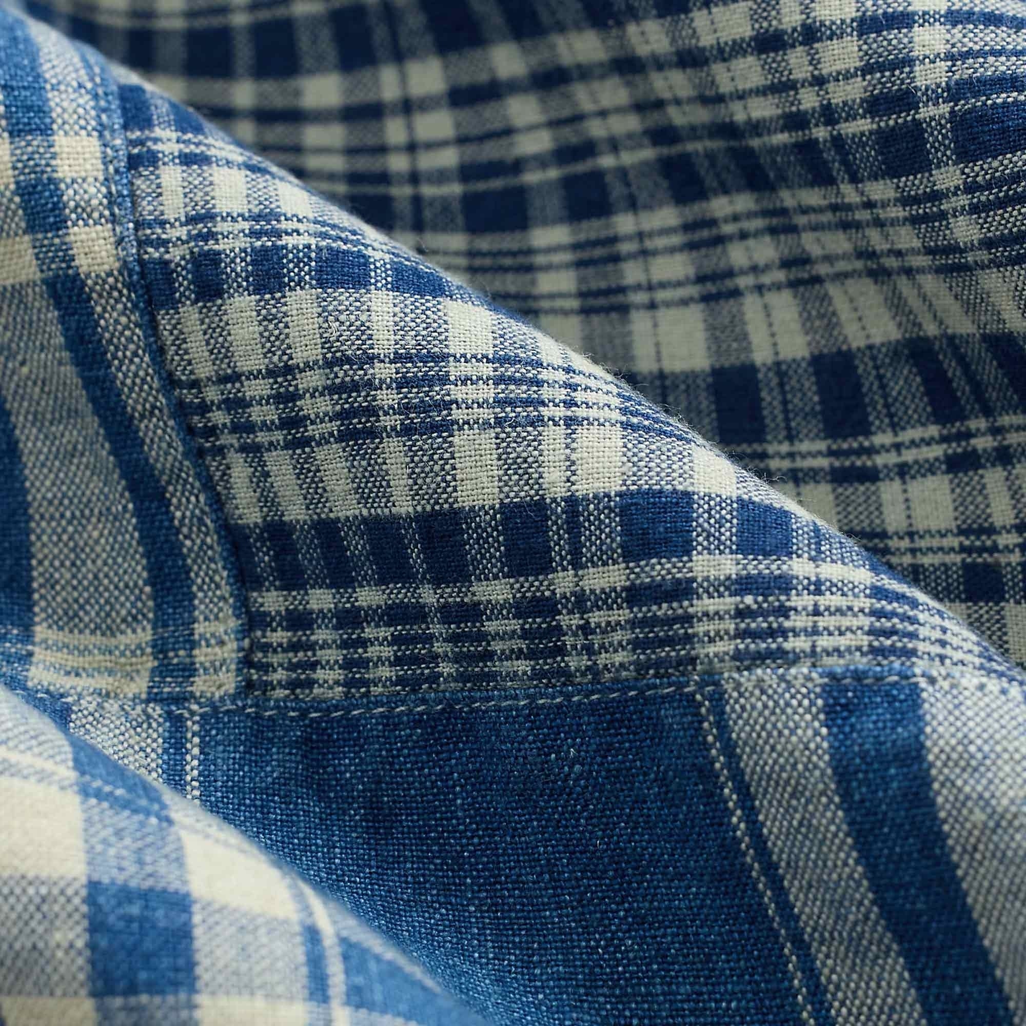 RRL by Ralph Lauren Patchwork Camp Shirt - Indigo – Stuarts London
