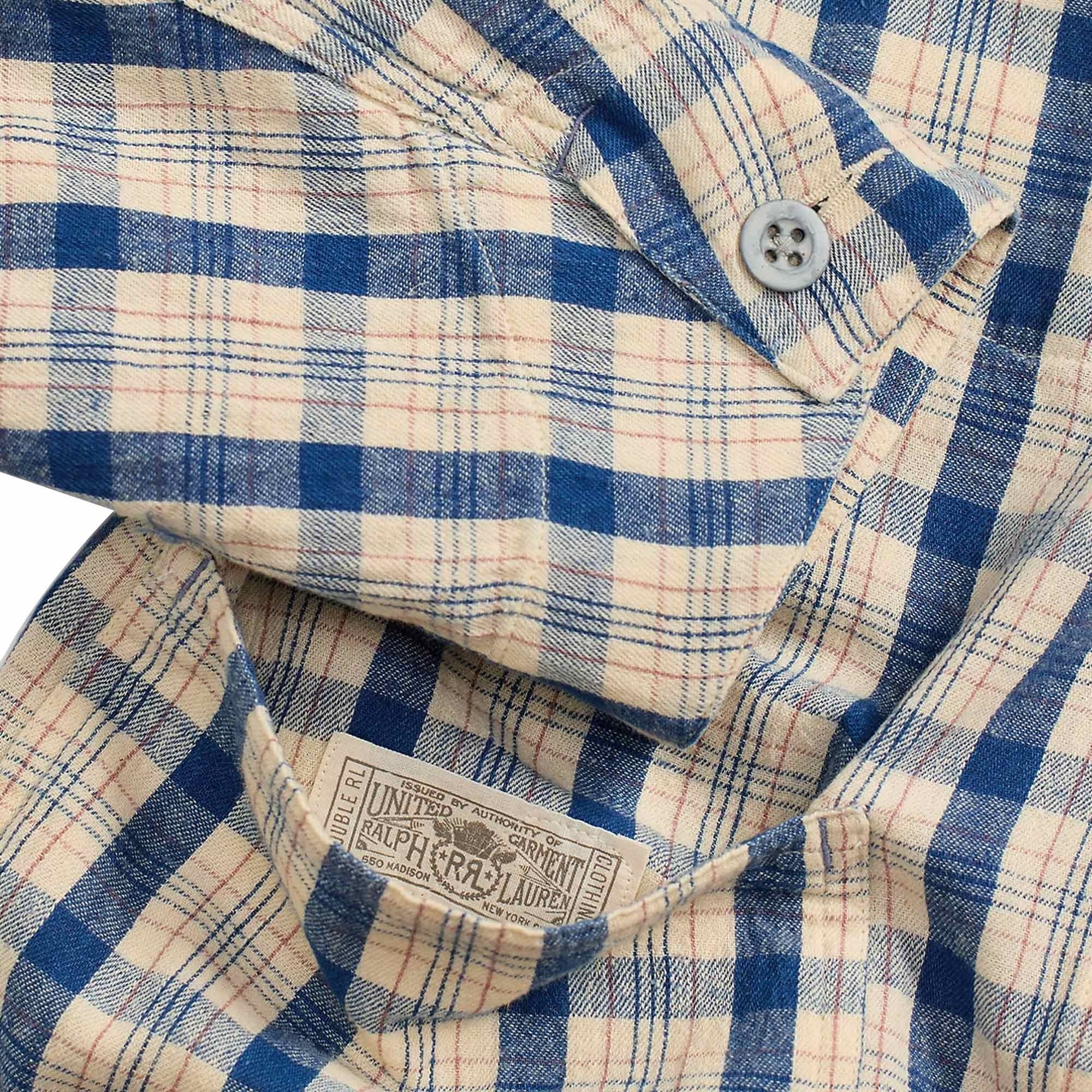 Plaid Twill Engineer Jacket - Indigo