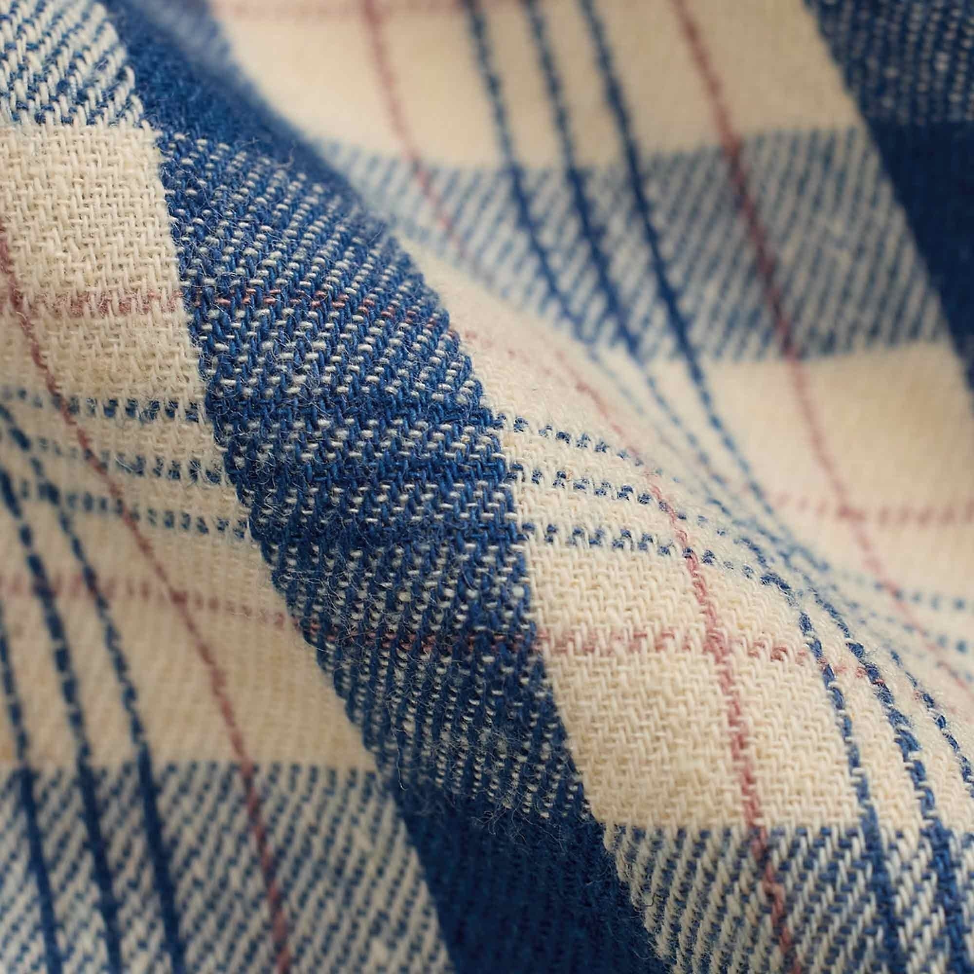 Plaid Twill Engineer Jacket - Indigo