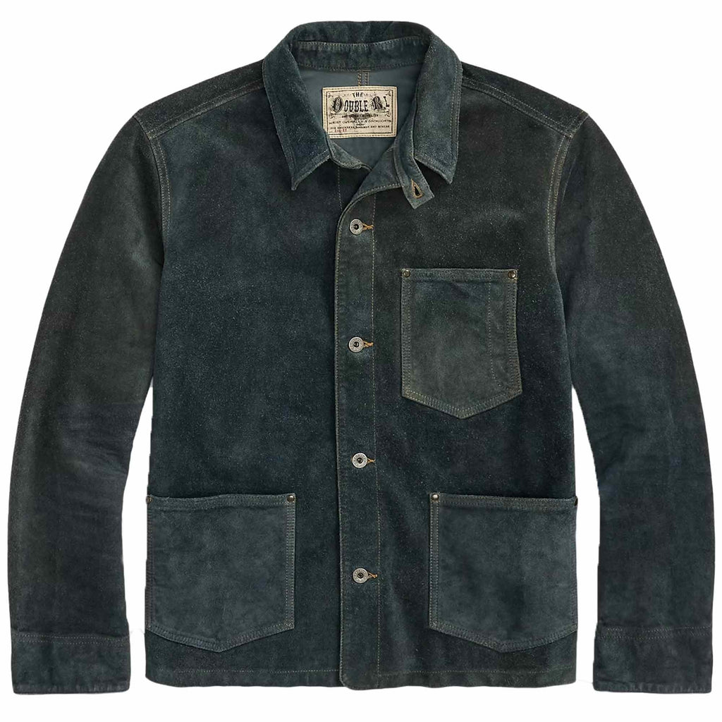 Roughout Suede Jacket - Indigo