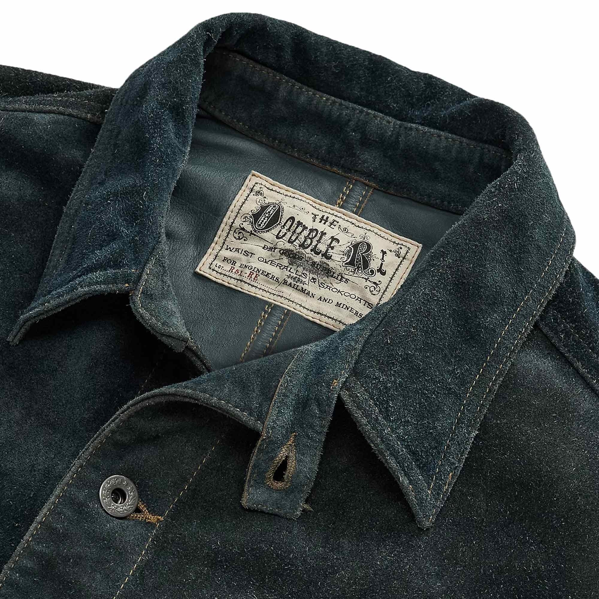 Roughout Suede Jacket - Indigo