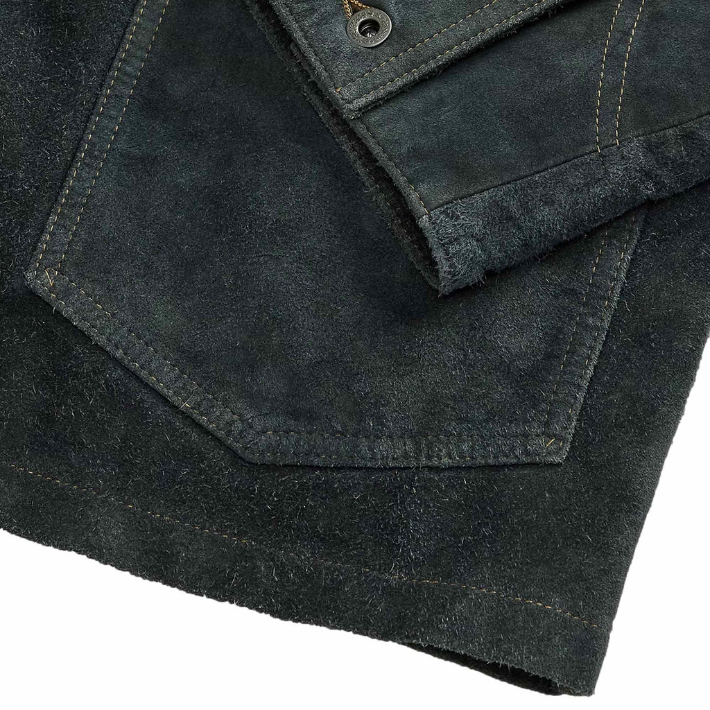 Roughout Suede Jacket - Indigo
