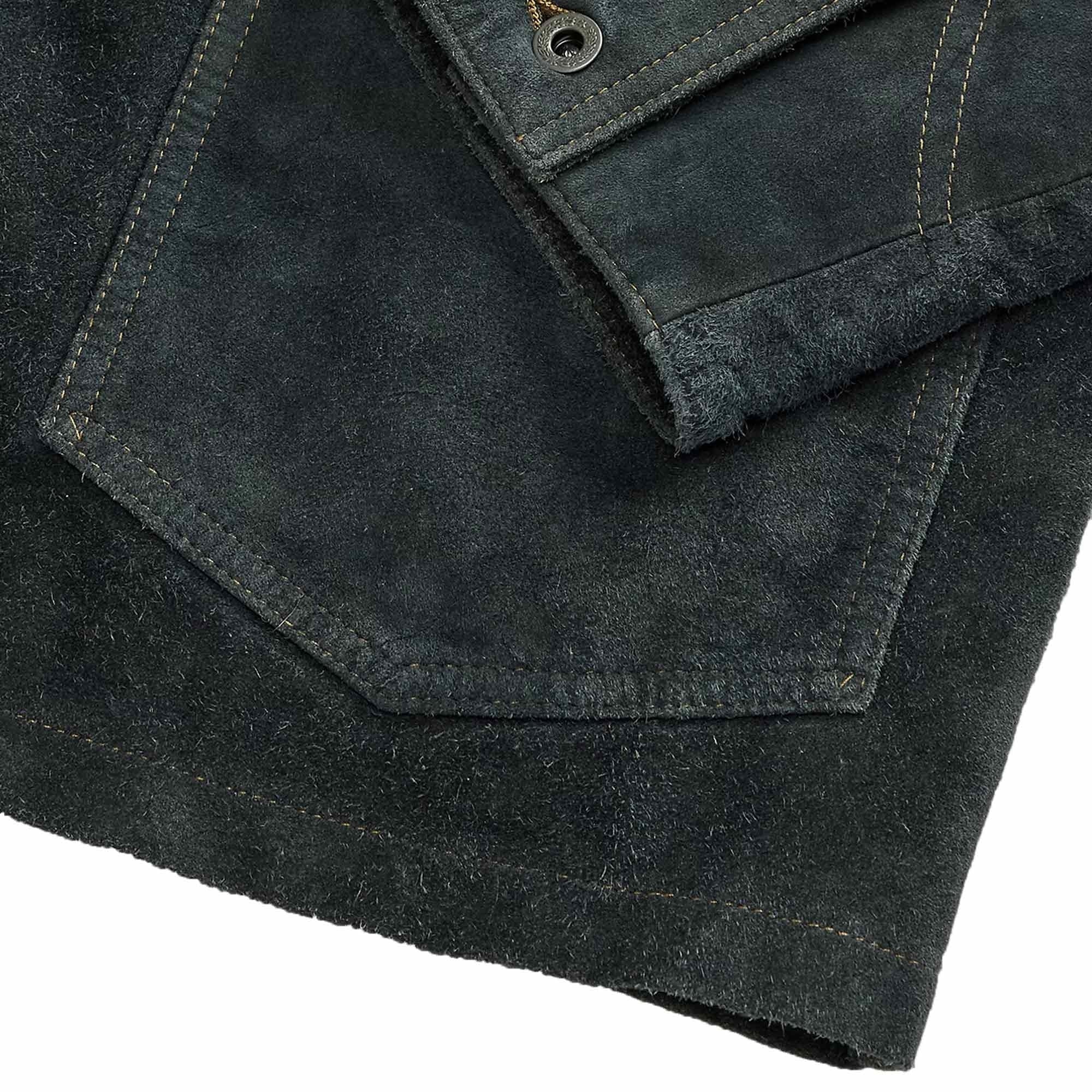 Roughout Suede Jacket - Indigo