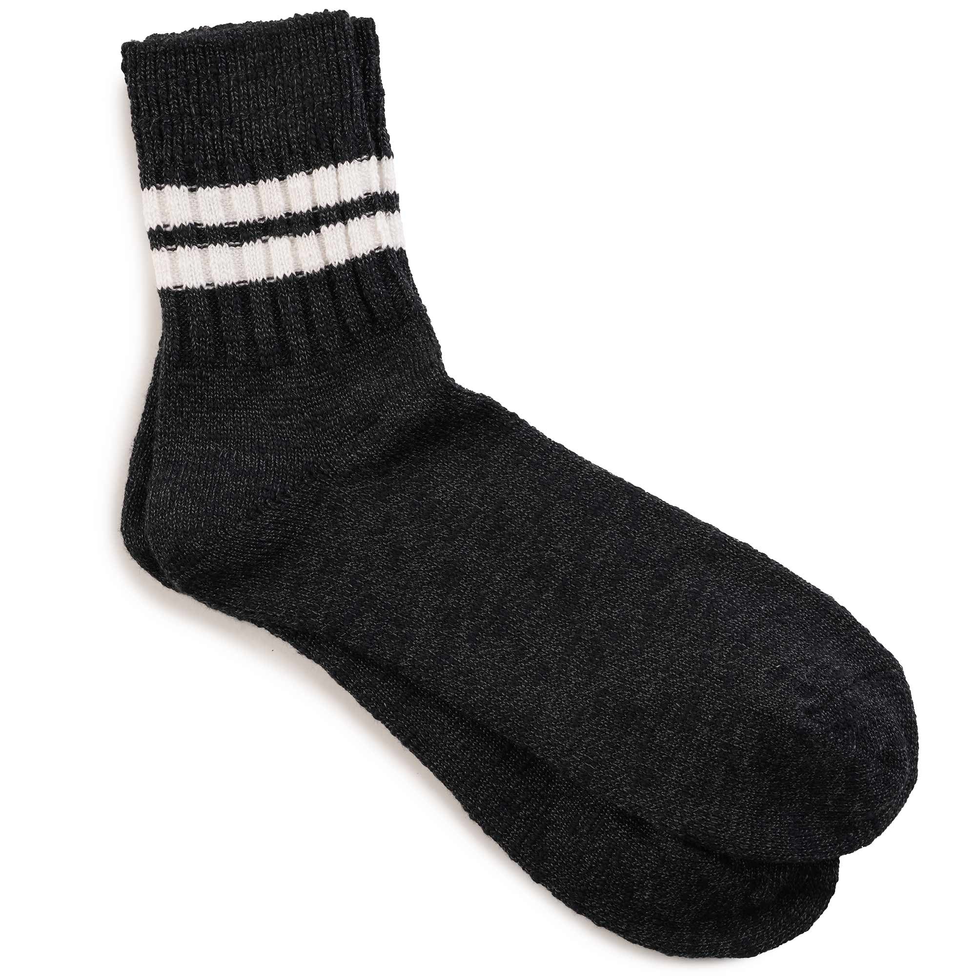 Slub Line Socks - Black