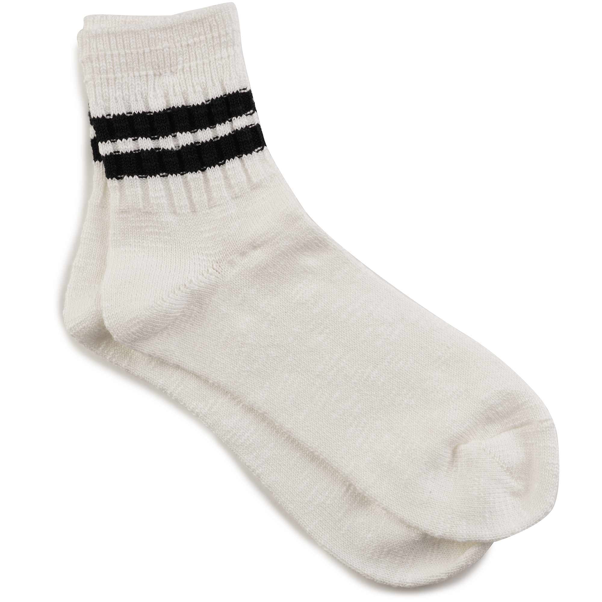 Slub Line Socks - Black