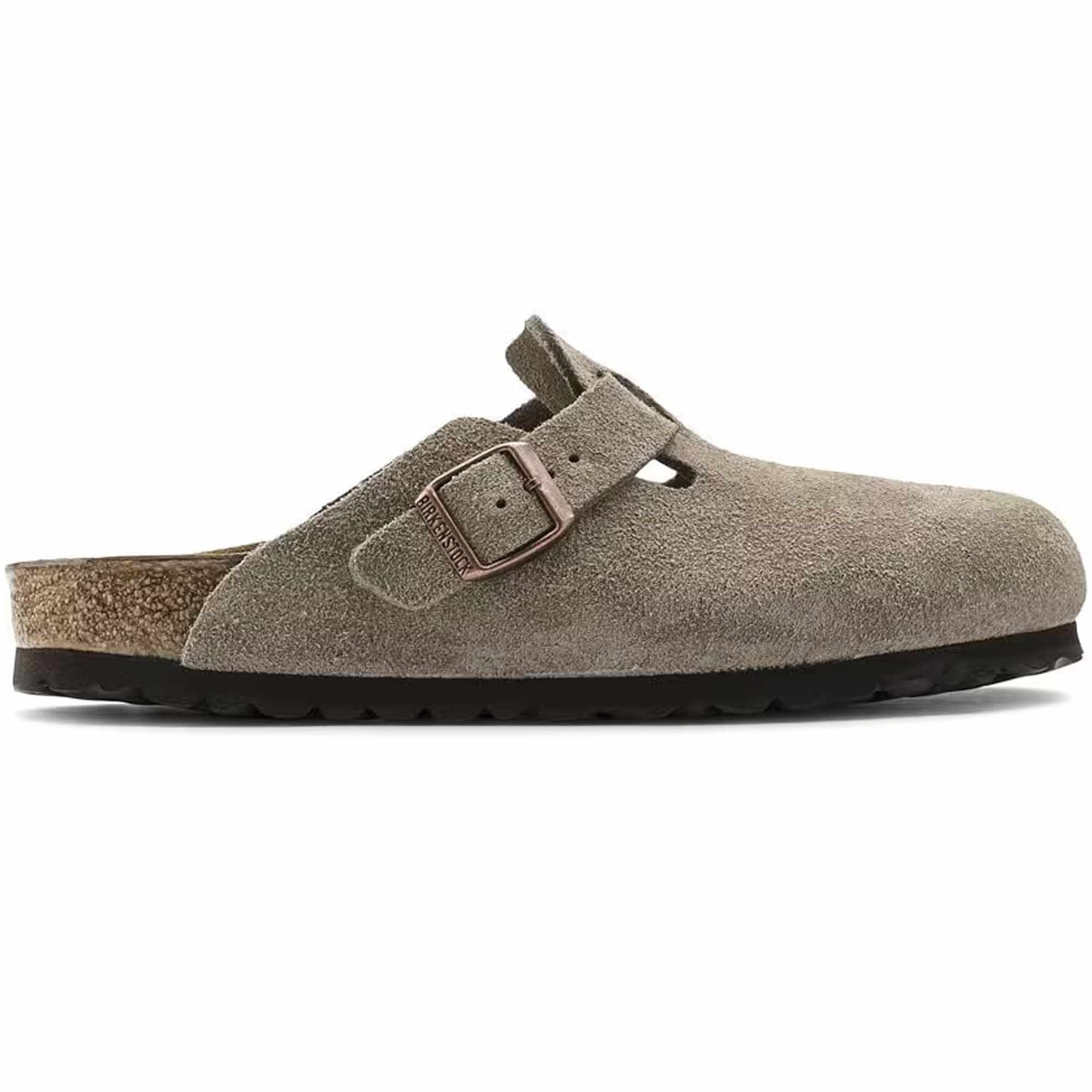 Birkenstock Boston Suede Leather - Taupe – Stuarts London