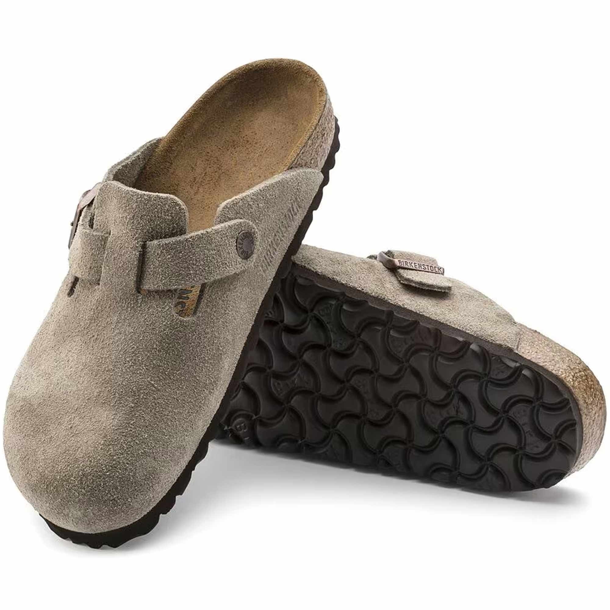 Birkenstock Boston Suede Leather - Taupe – Stuarts London