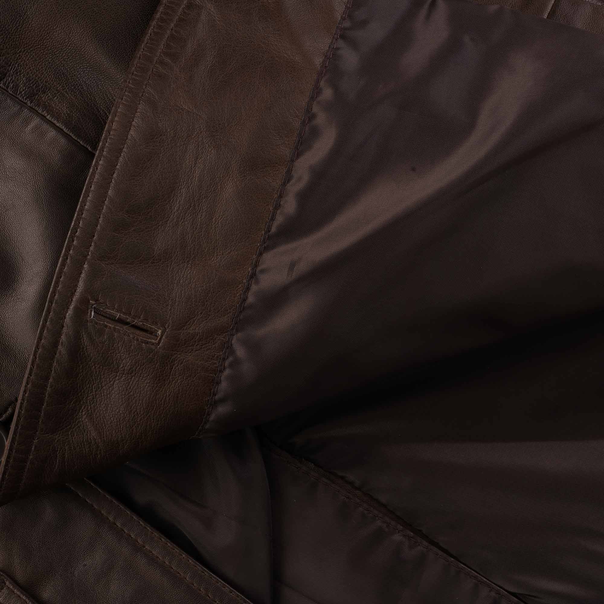 Safari Leather Jacket - Brown