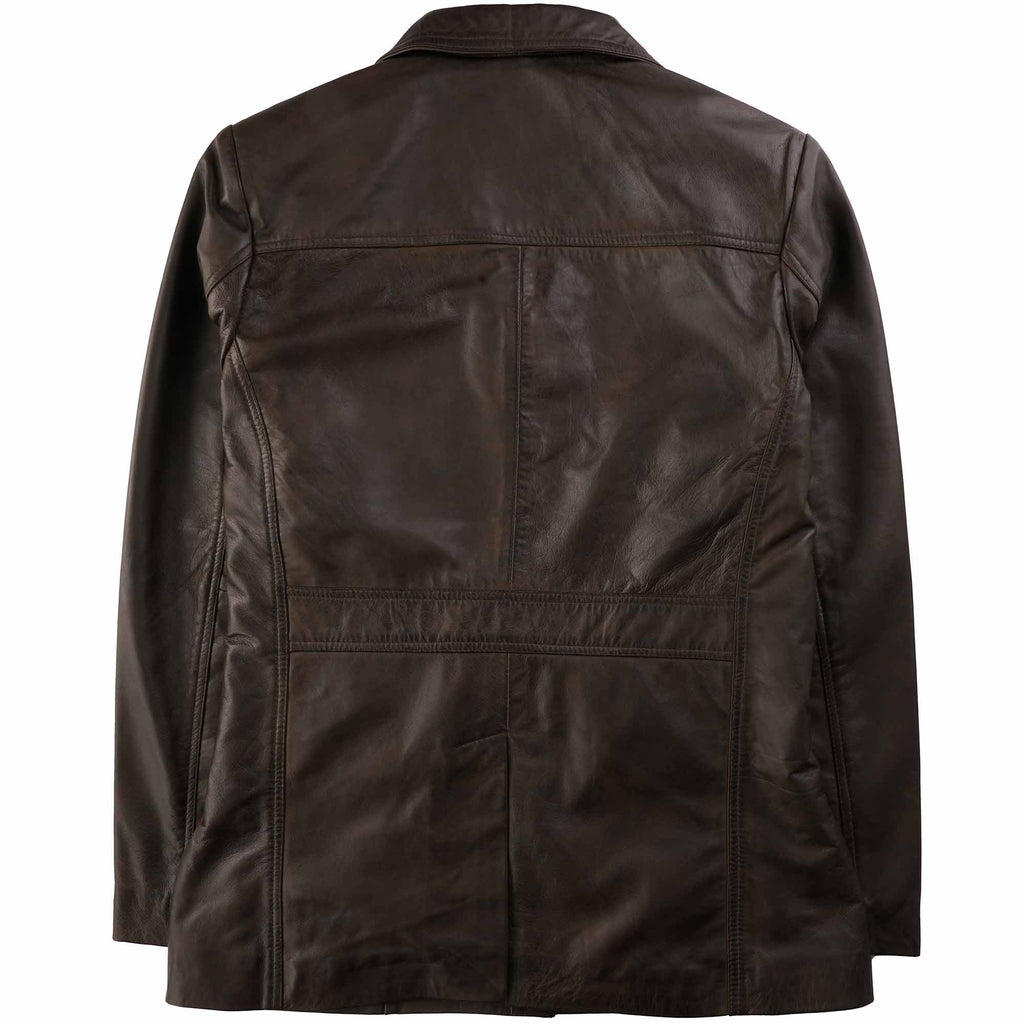 Safari Leather Jacket - Brown