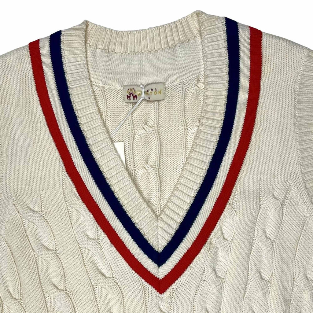 British NRW Cricket Vest - Off White