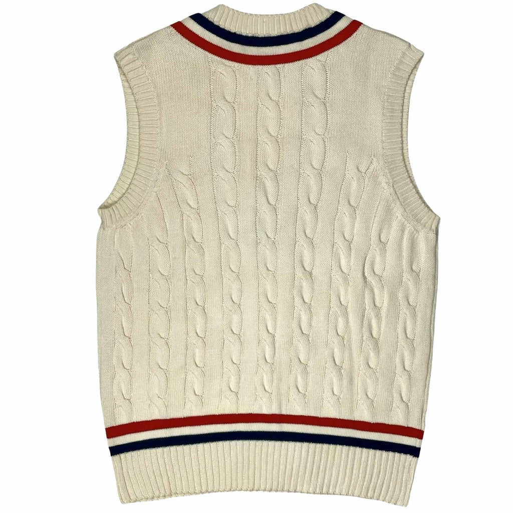 British NRW Cricket Vest - Off White