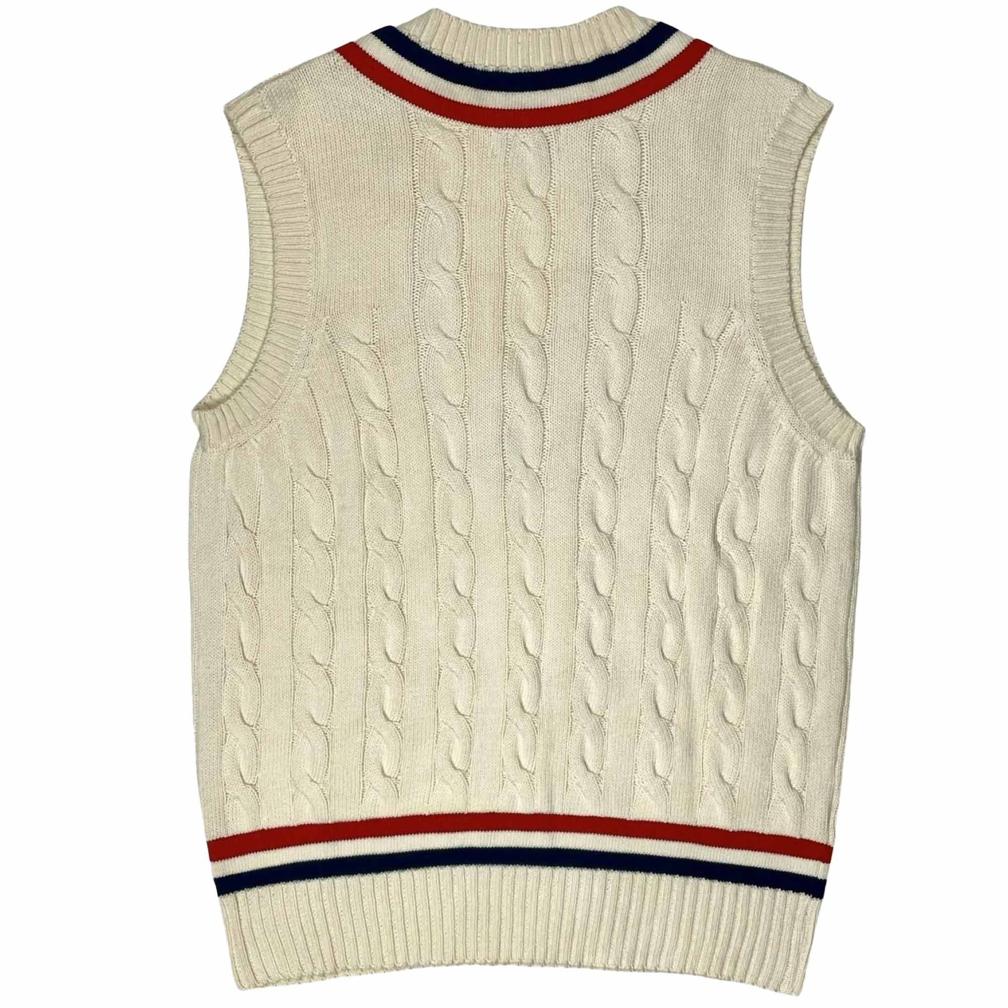 British NRW Cricket Vest - Off White