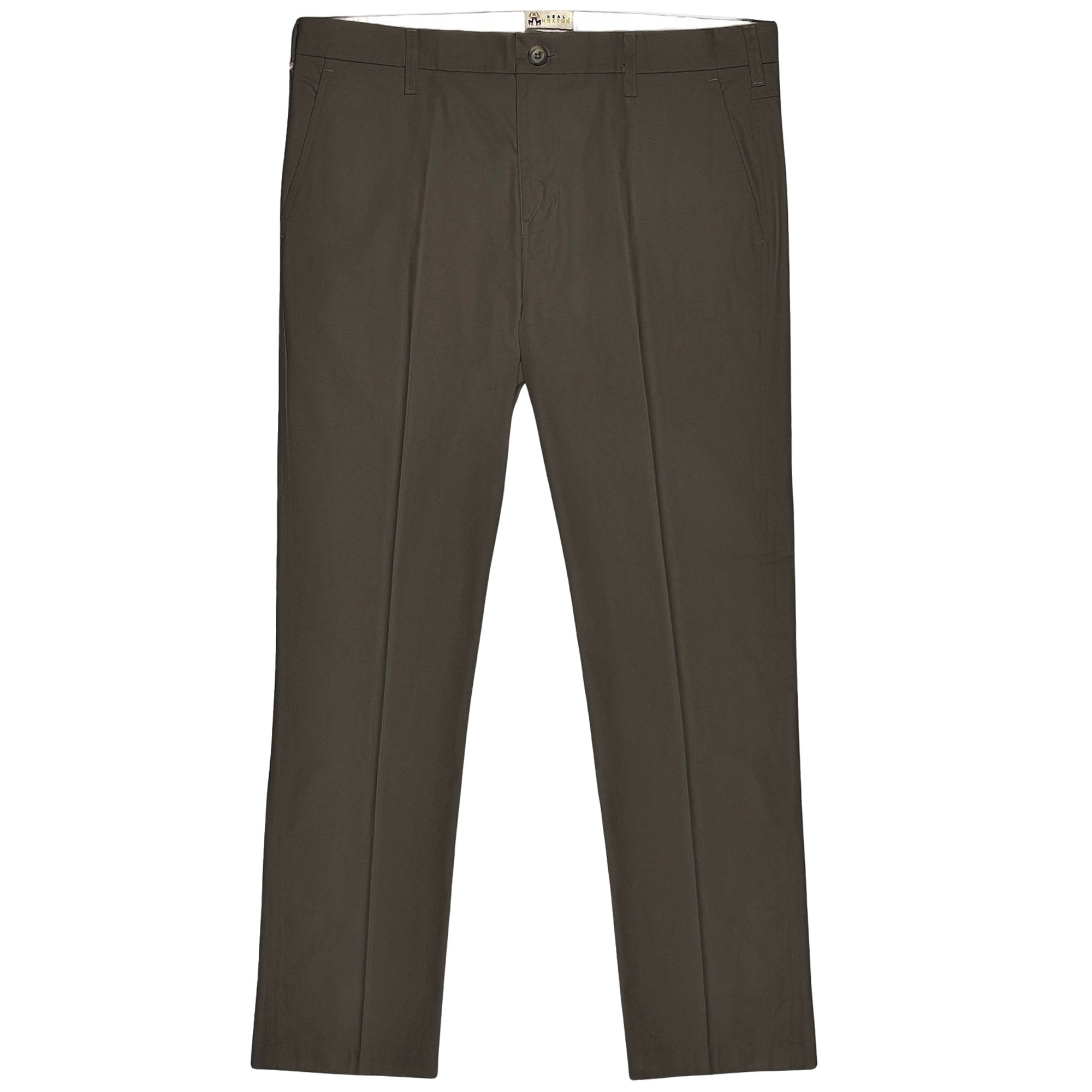 Real Hoxton Stay-Pressed Trousers - Pebble