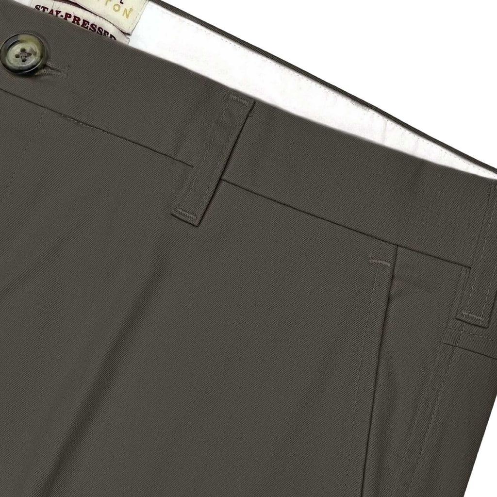 Real Hoxton Stay-Pressed Trousers - Pebble