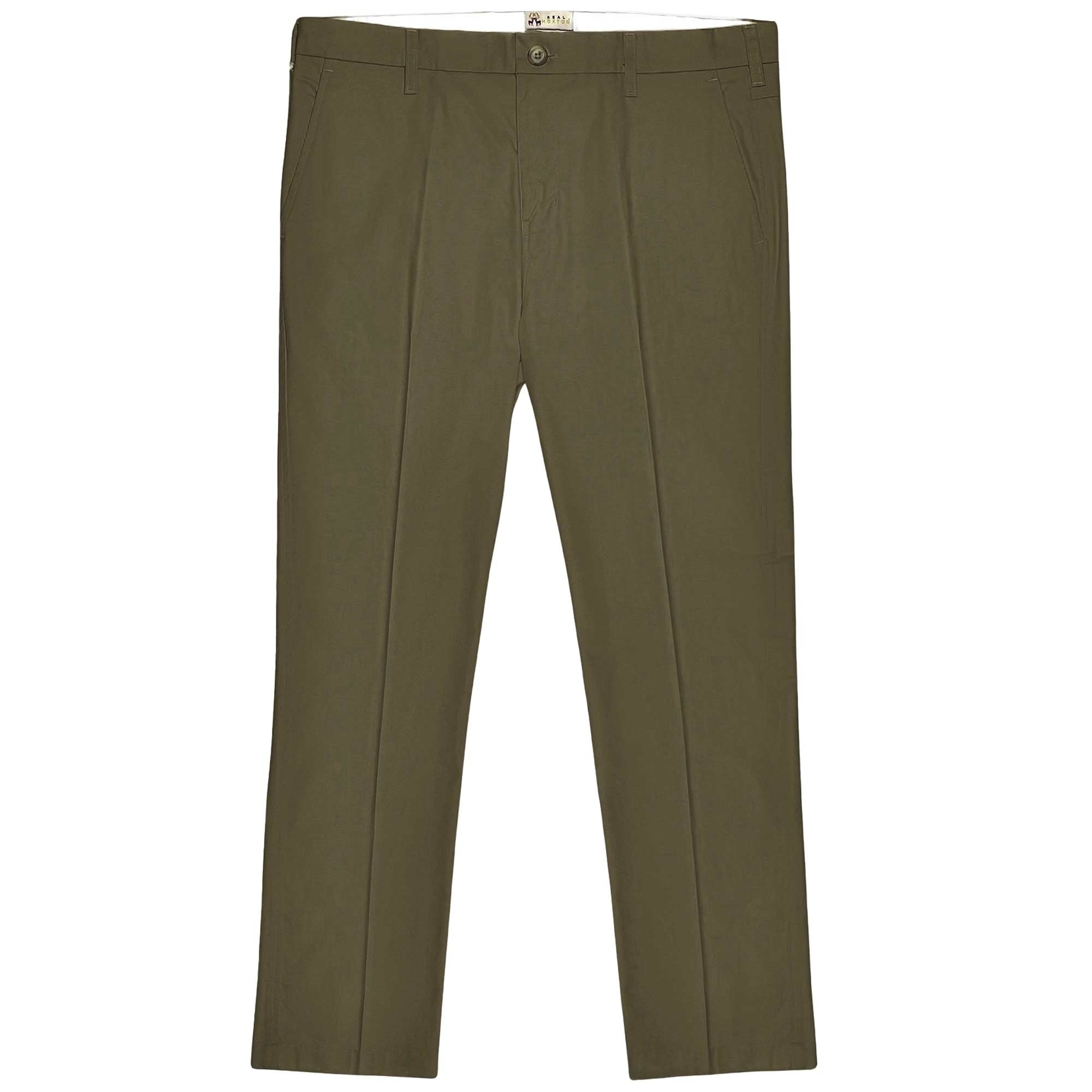 Stay-Pressed Trousers - Olive Brown