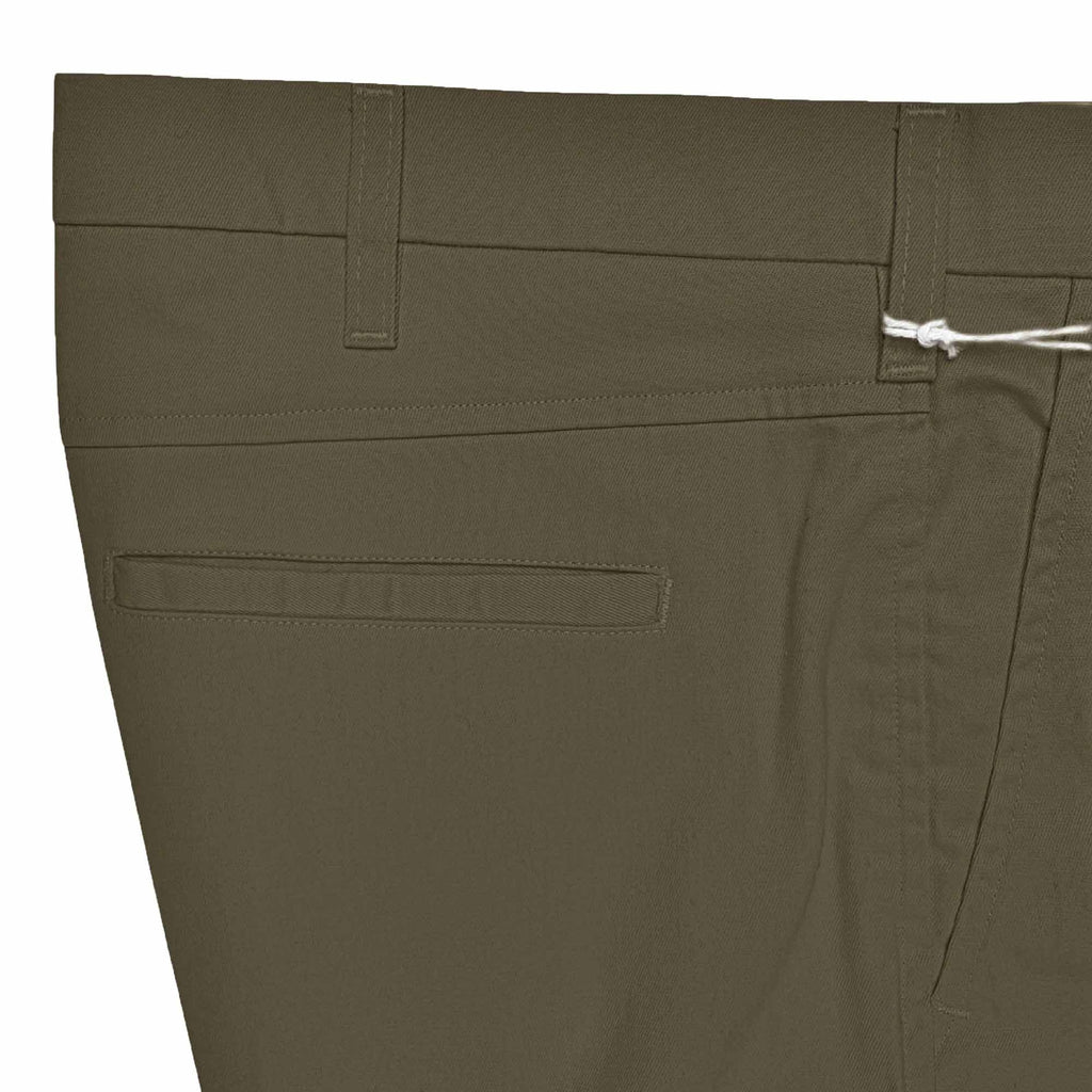 Stay-Pressed Trousers - Olive Brown