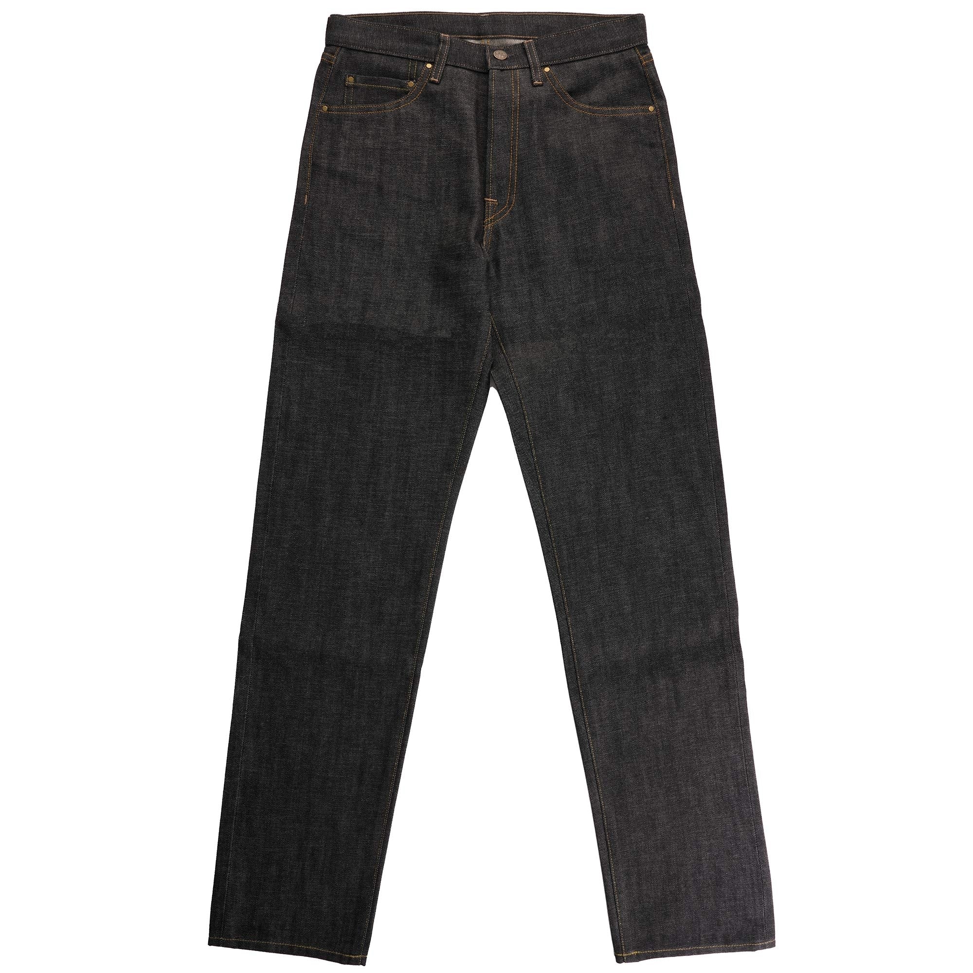 Real Hoxton 13 Oz Selvedge Denim Jeans - Black