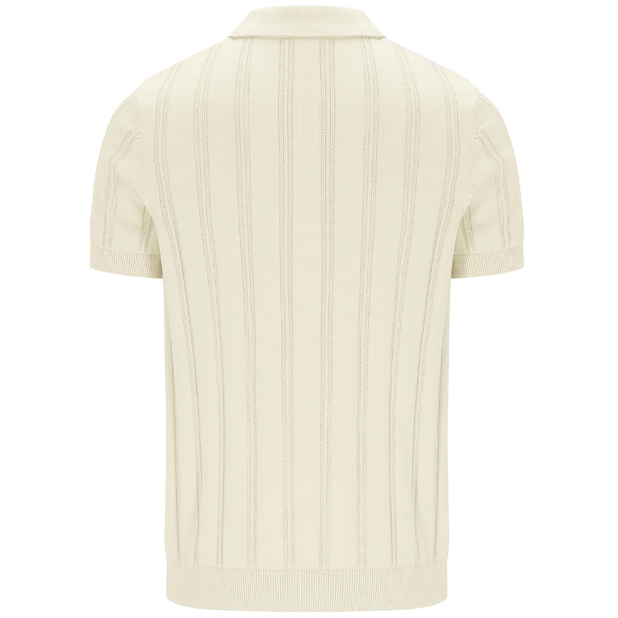 Fila Vintage Gold Kennedy Knit Polo Shirt - Egret
