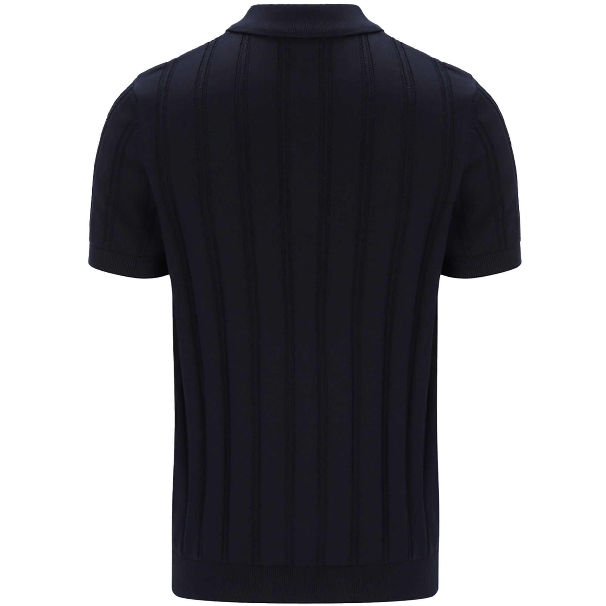 Fila Vintage Gold Kennedy Knit Polo Shirt - Black