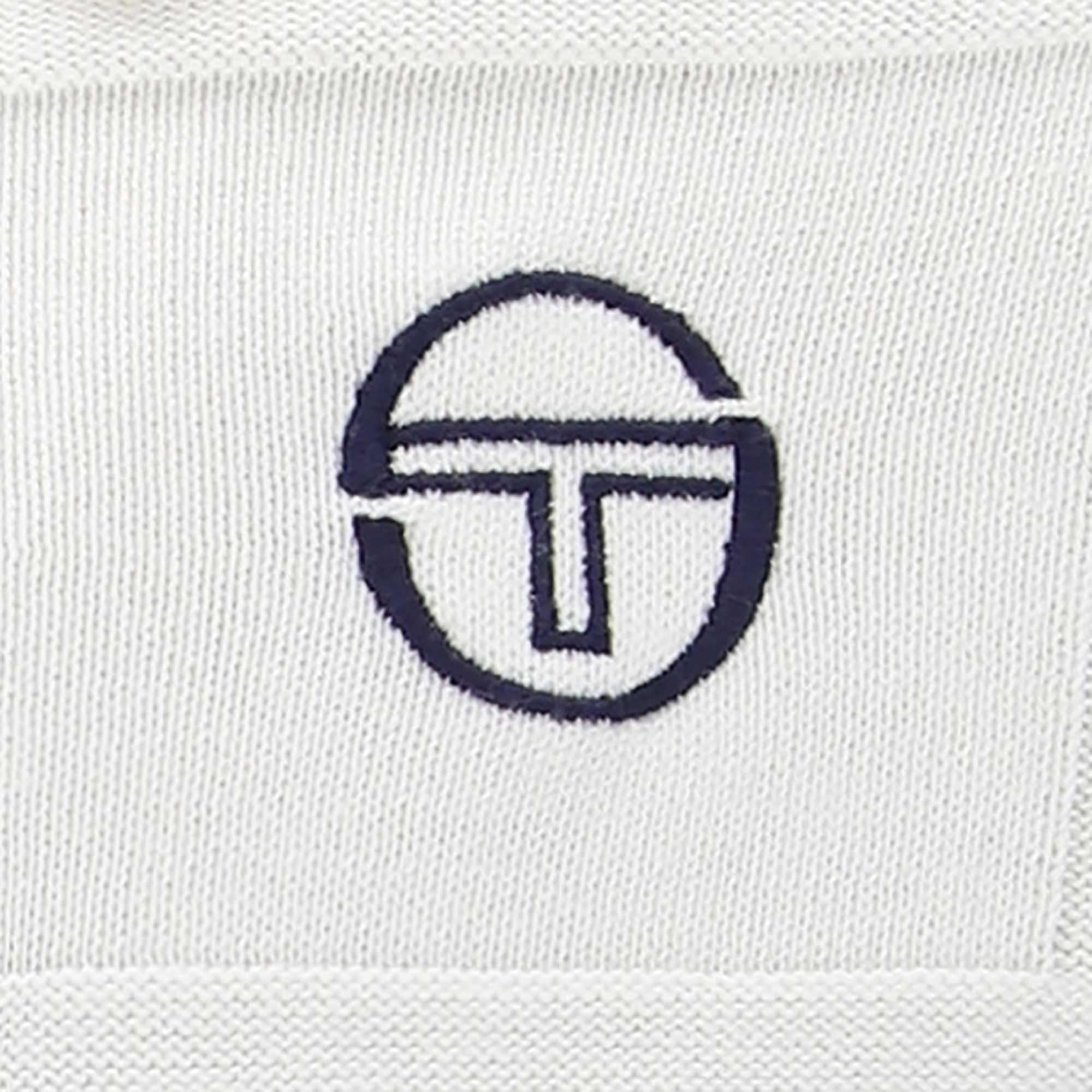 Sergio Tacchini Lorenzo 1/4 Zip Knit Polo Shirt - Gardenia