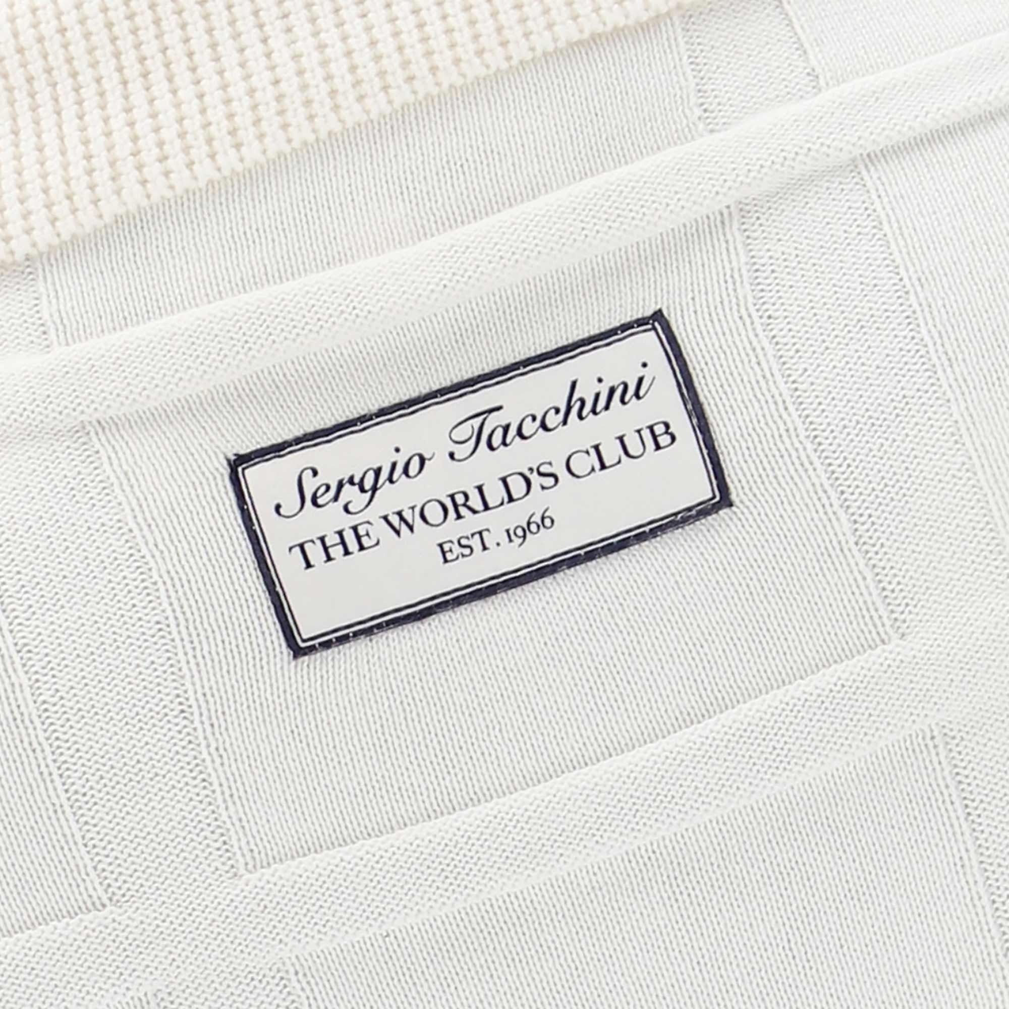 Sergio Tacchini Lorenzo 1/4 Zip Knit Polo Shirt - Gardenia