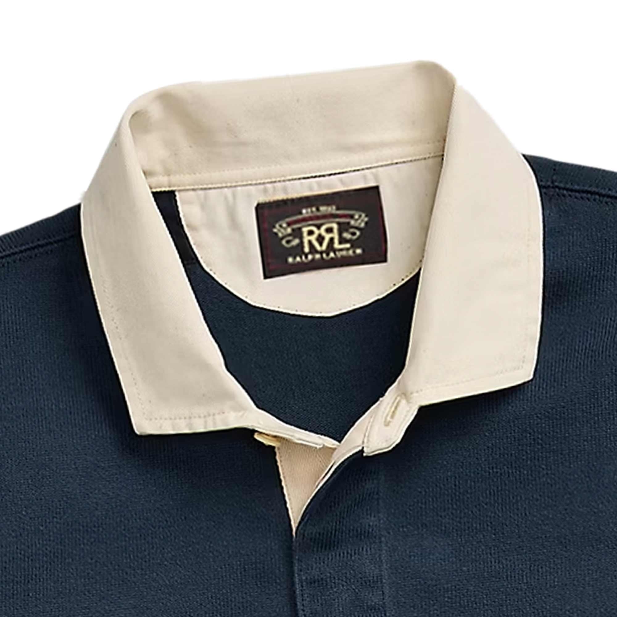 RRL by Ralph Lauren Rugby Shirt - Blue – Stuarts London