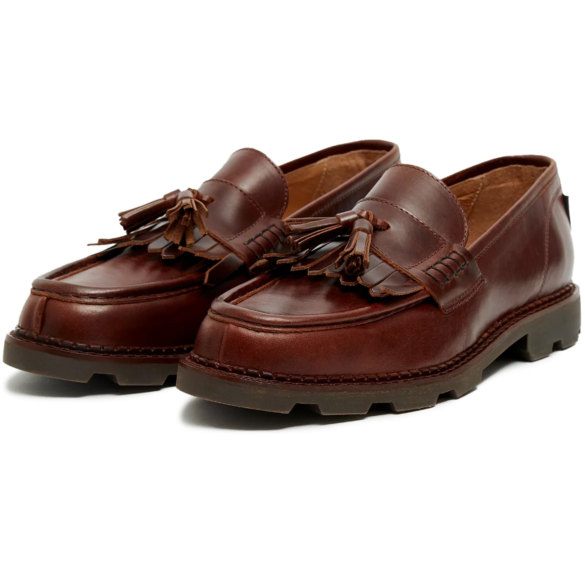 Modena Leather Tassel Loafers - Roast
