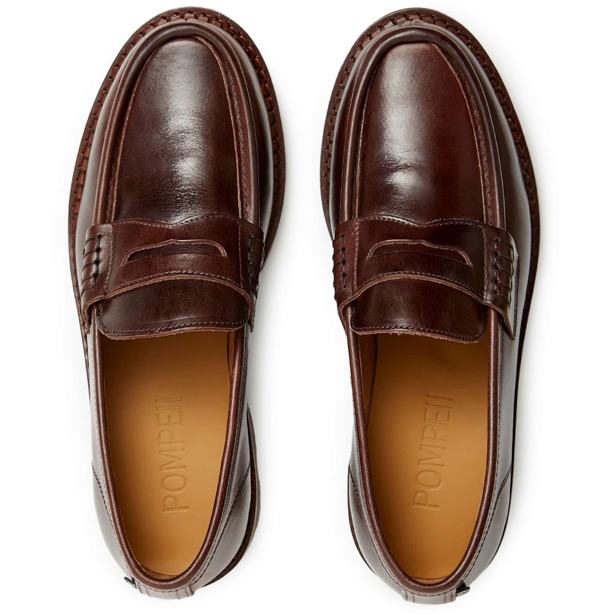 Pompeii Modena Leather Loafers - Roast