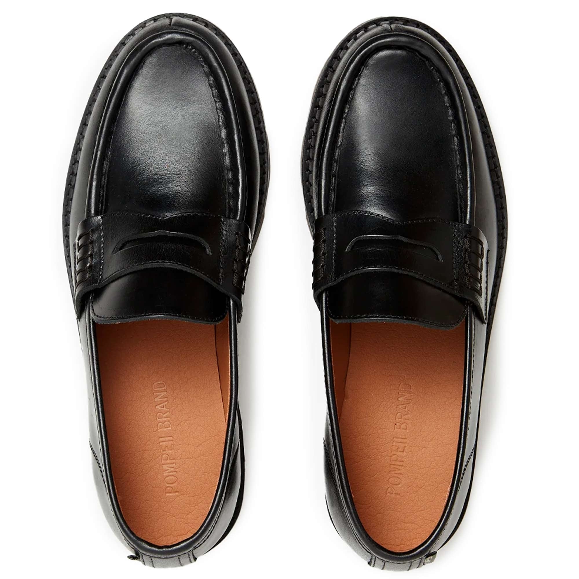 Pompeii Modena Leather Loafers - Black