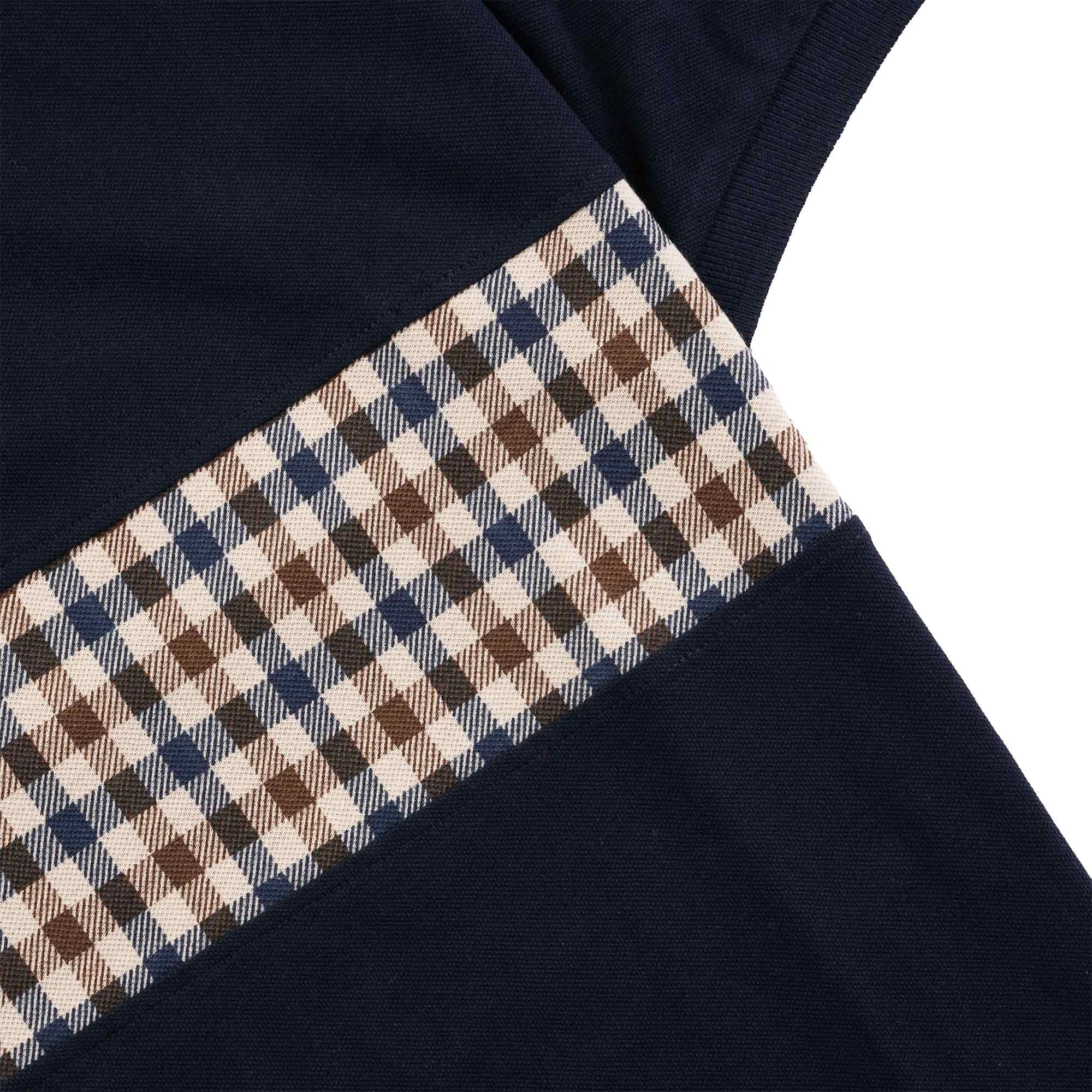 Aquascutum Iconic Insert Polo Shirt - Navy