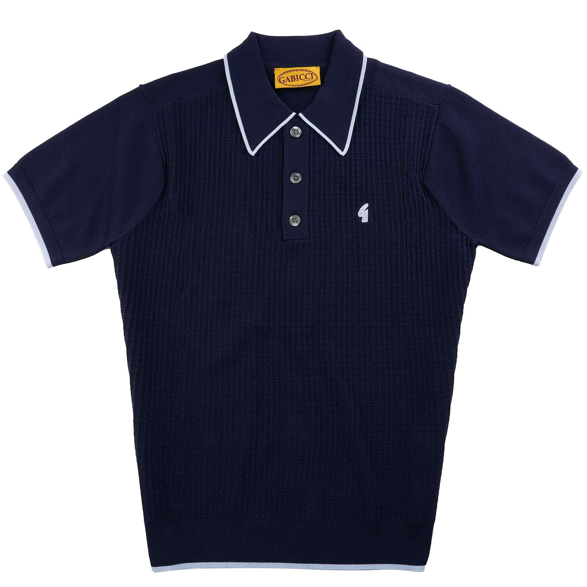 Gabicci Vintage Malcom Polo Shirt - Navy