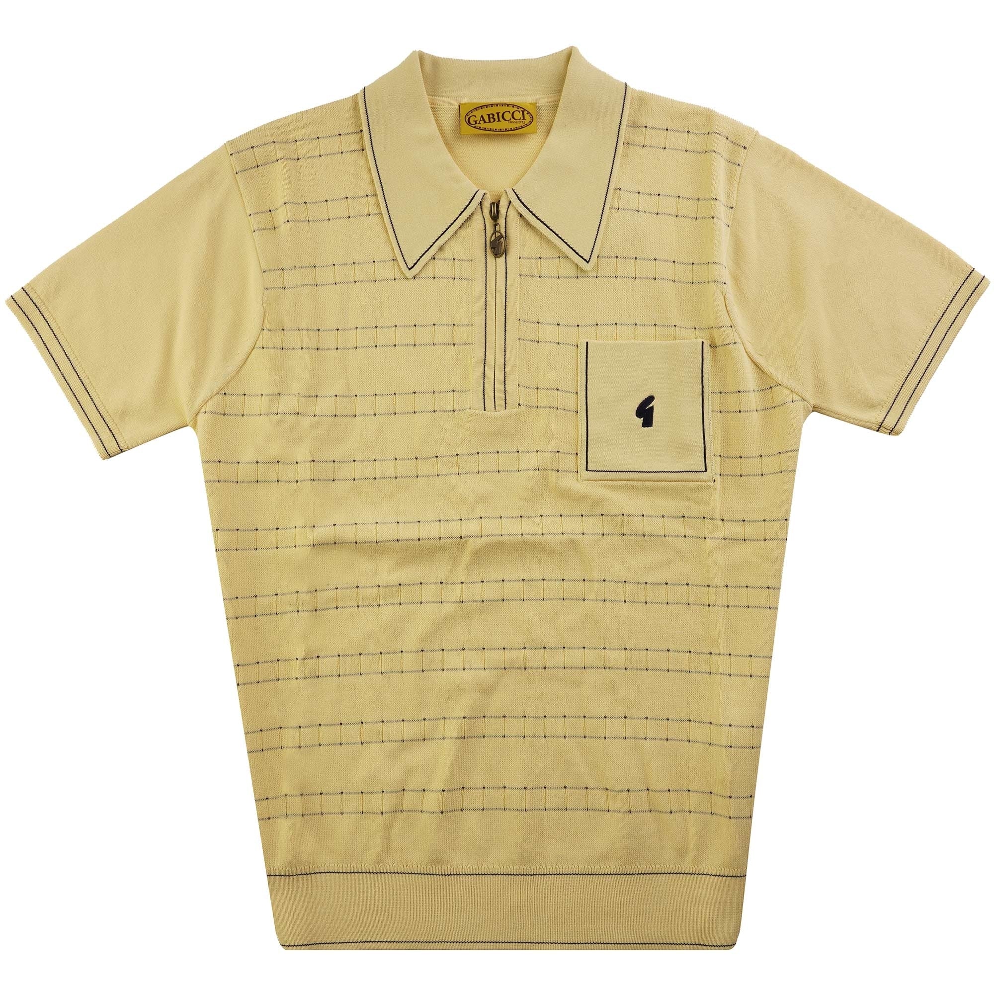Gabicci Vintage Chris Polo Shirt - Pineapple