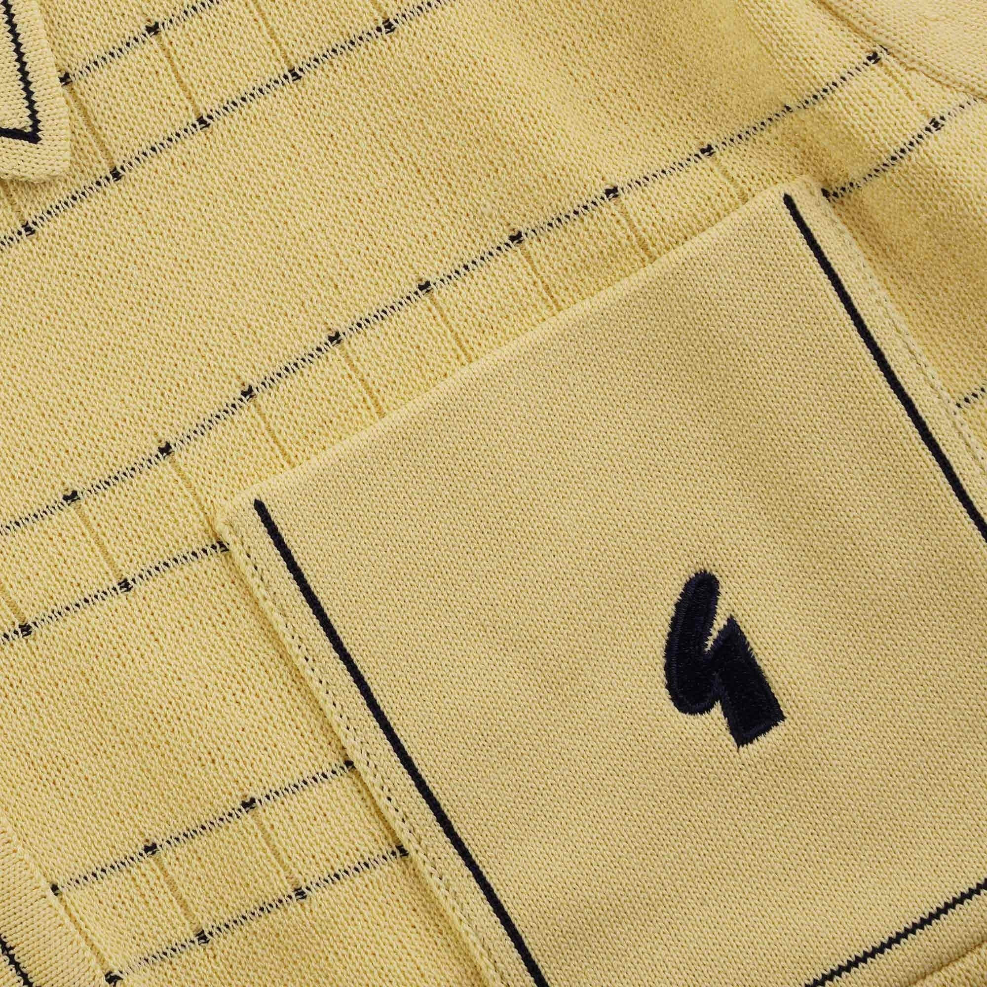 Gabicci Vintage Chris Polo Shirt - Pineapple