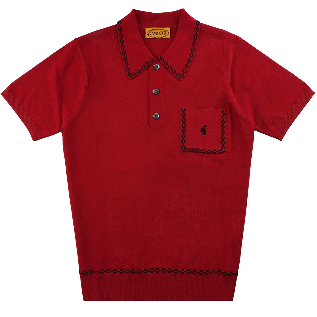 Gabicci Vintage Alexander Polo Shirt - Cherry
