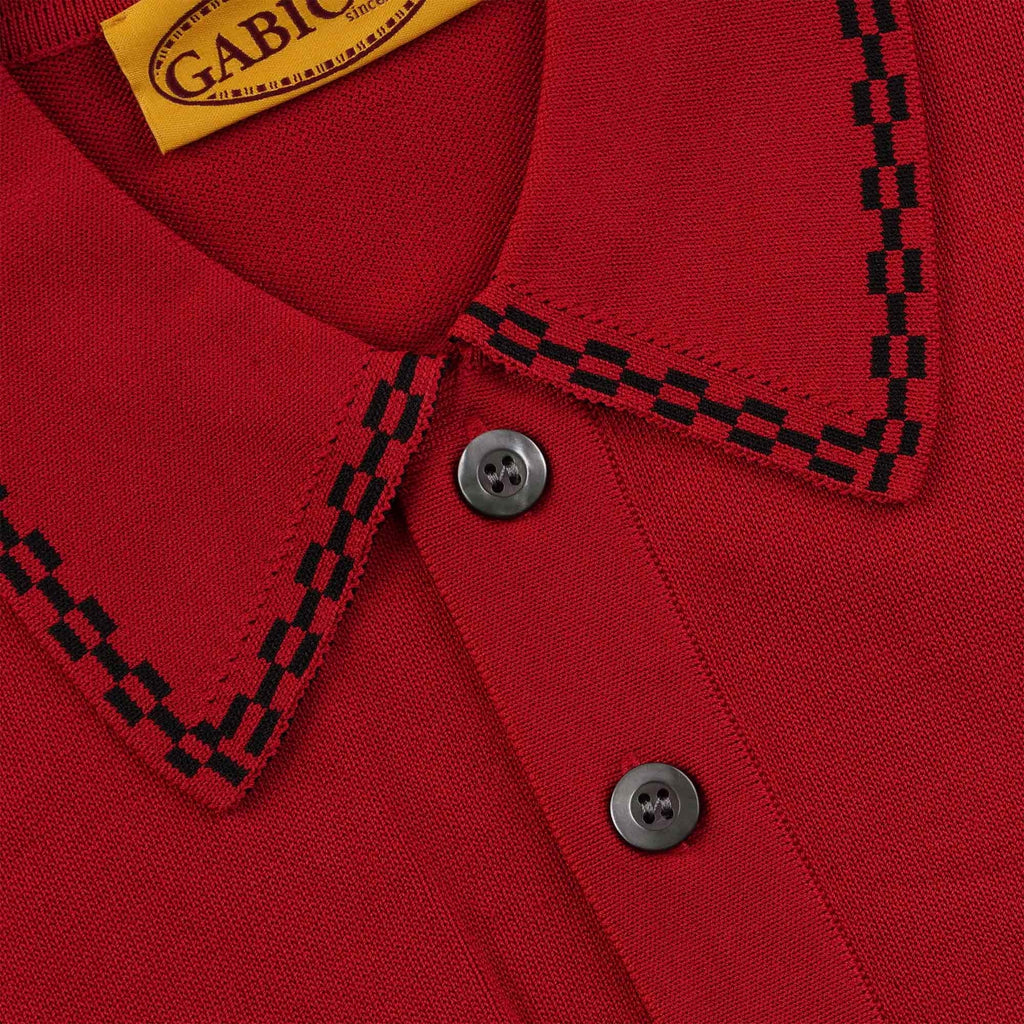 Gabicci Vintage Alexander Polo Shirt - Cherry