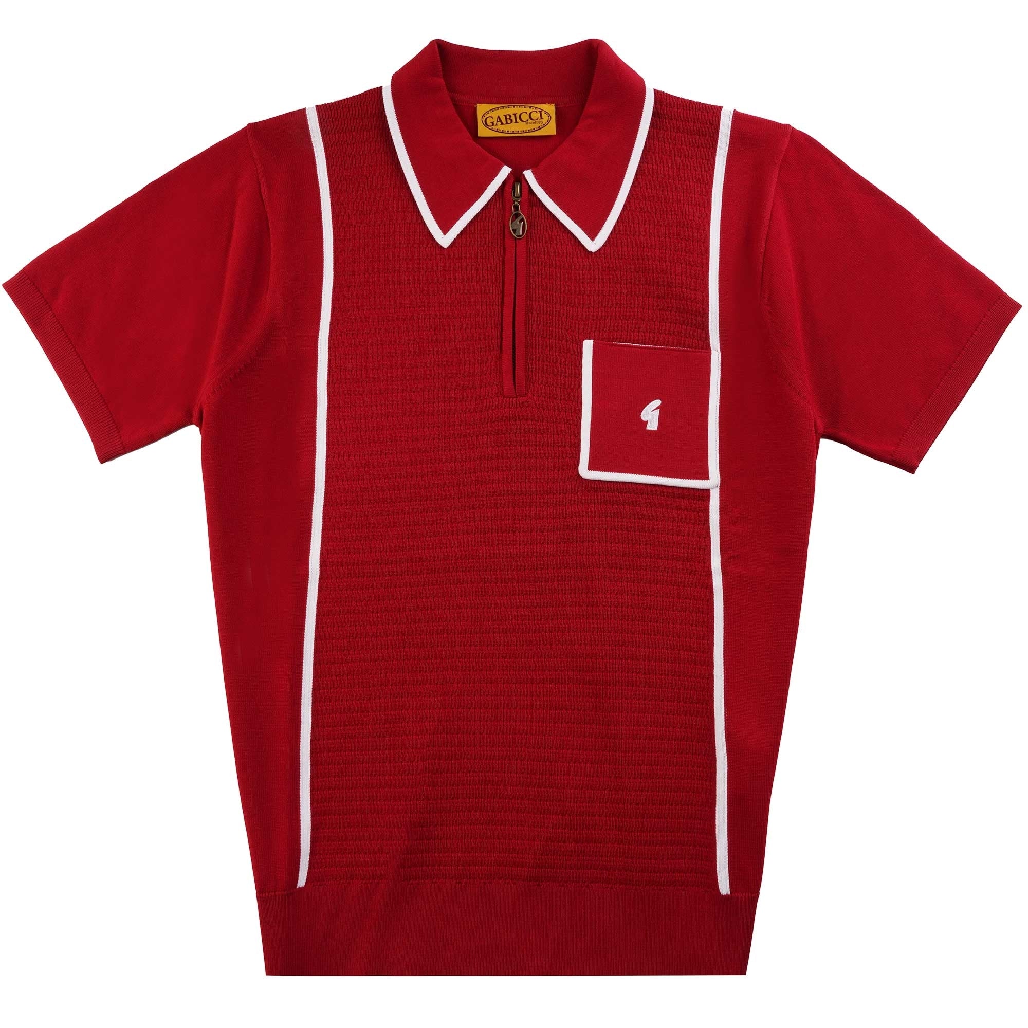 Gabicci Vintage Alfeo Polo Shirt - Cherry