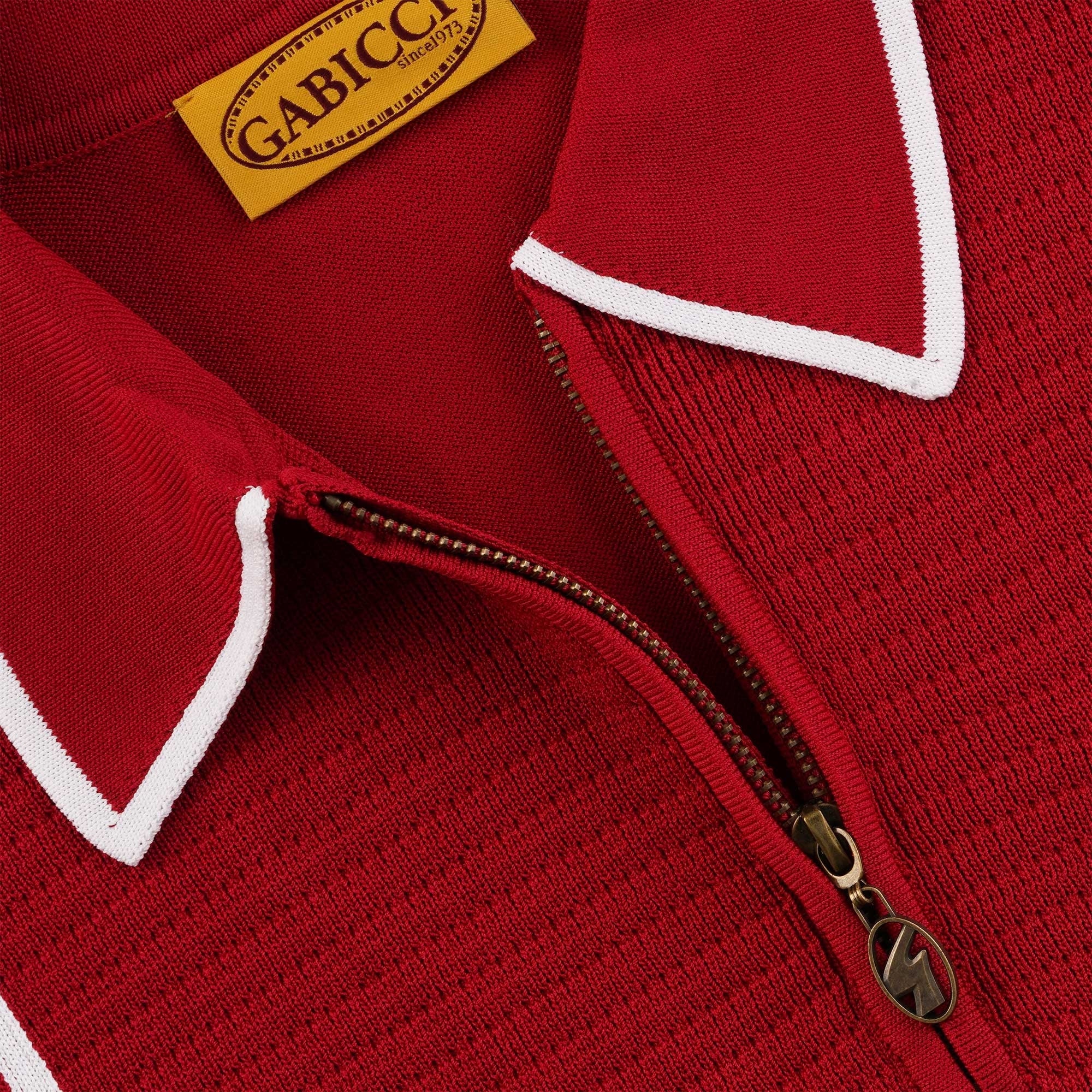 Gabicci Vintage Alfeo Polo Shirt - Cherry