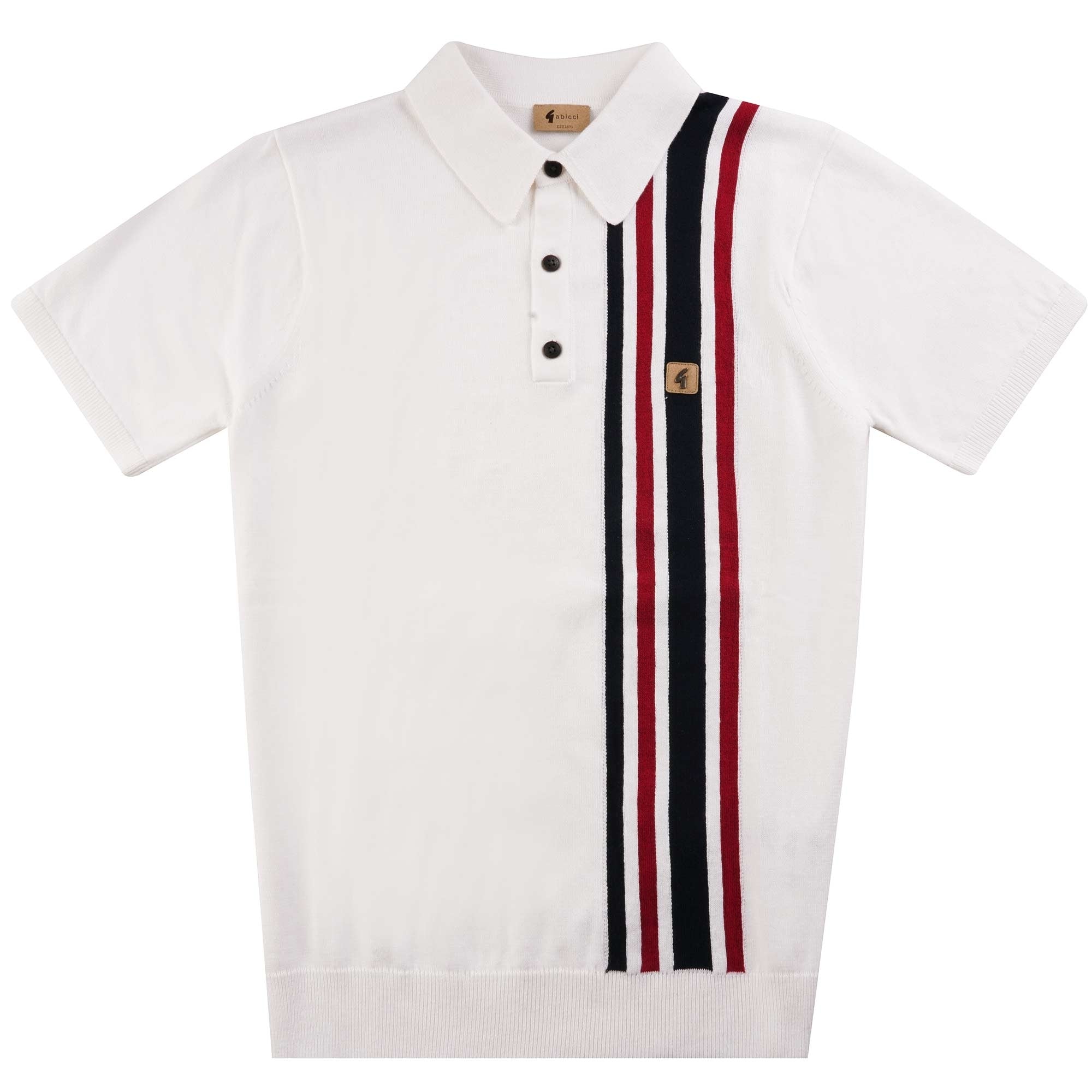 Gabicci Vintage Soda Polo Shirt - White