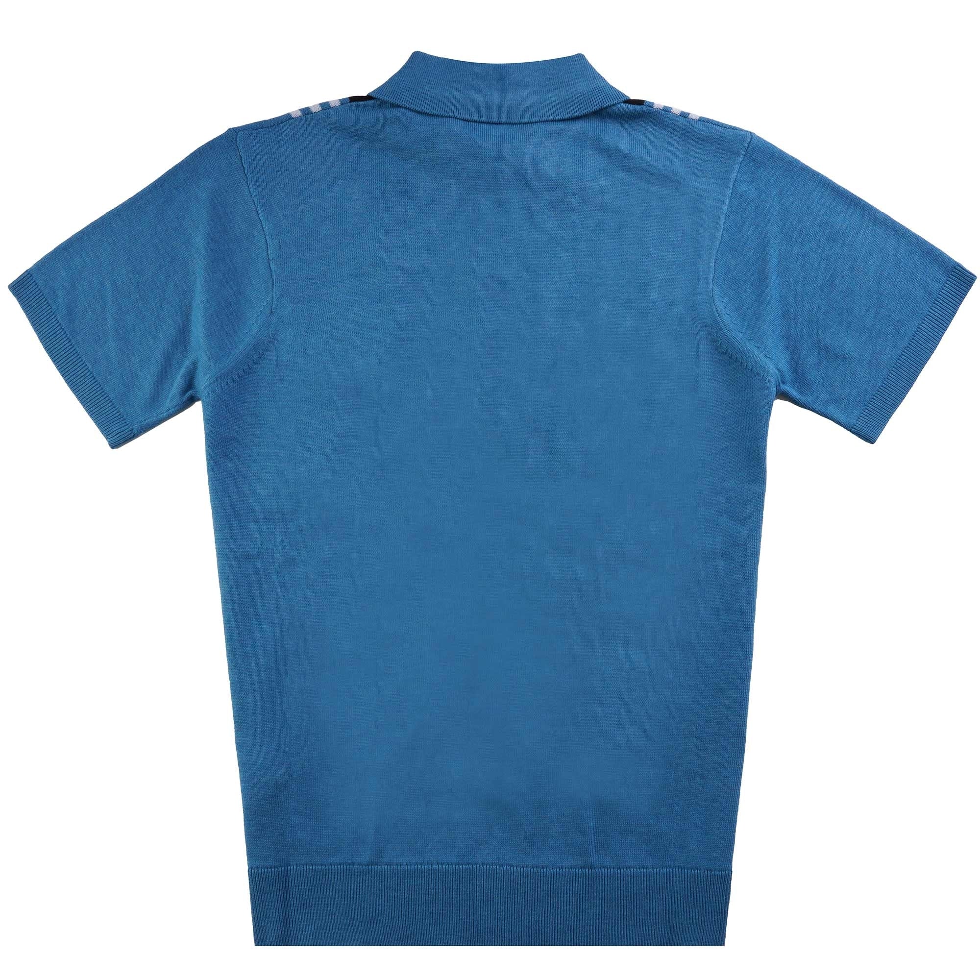 Gabicci Vintage Searle Knitted Polo Shirt - Aqua