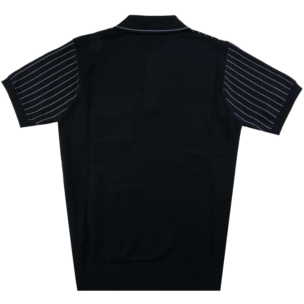 Gabicci Vintage Danny Knitted Polo Shirt - Navy