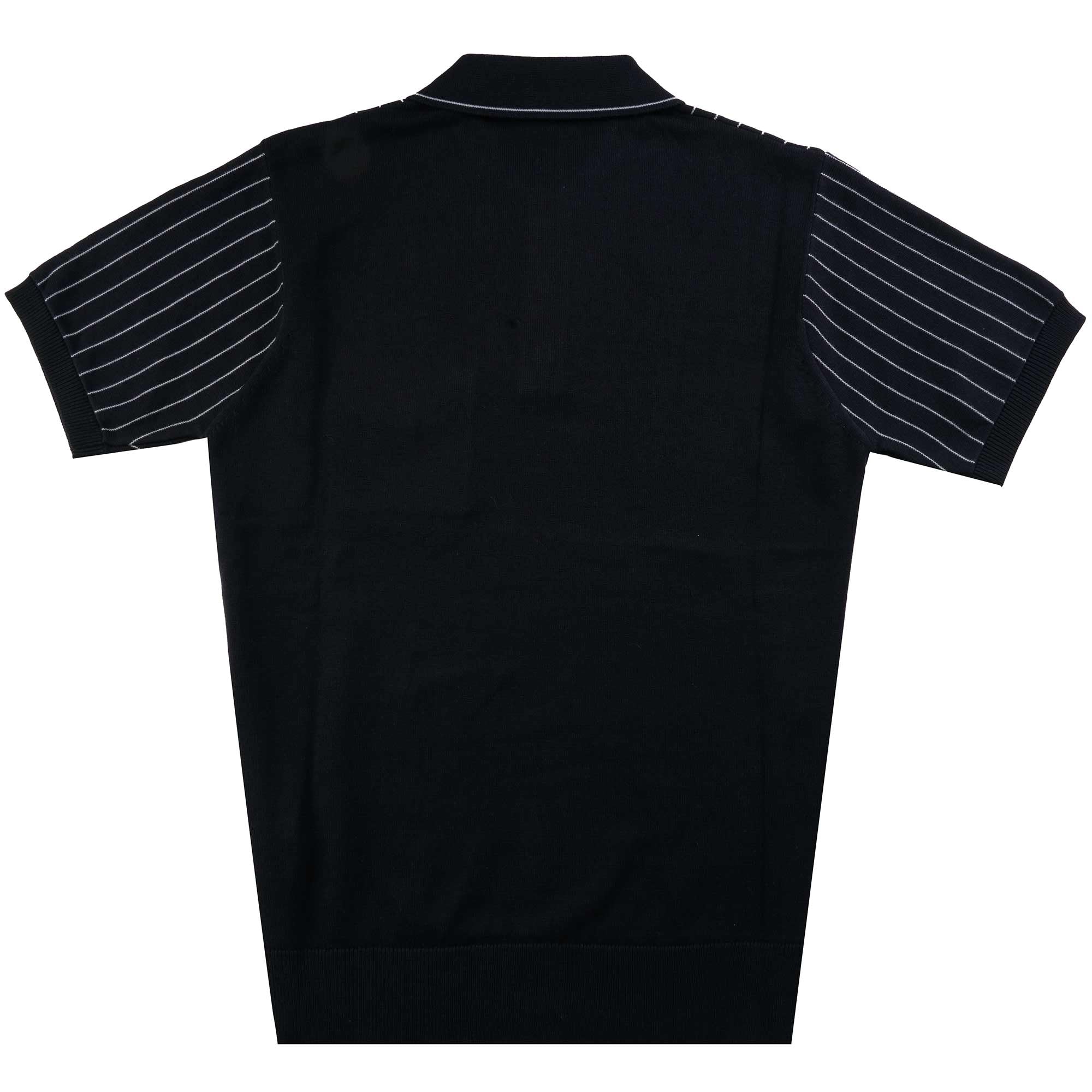 Gabicci Vintage Danny Knitted Polo Shirt - Navy