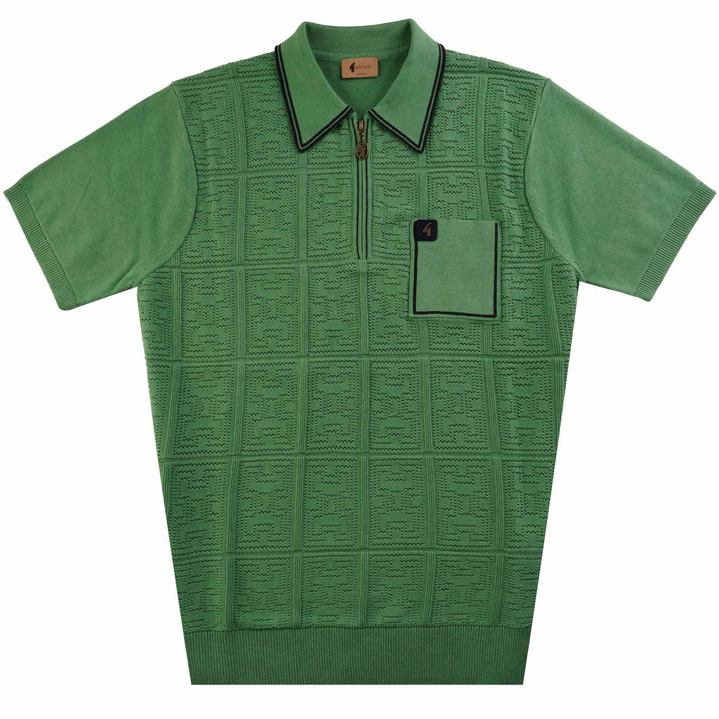 Marr Knitted Polo Shirt - Verde
