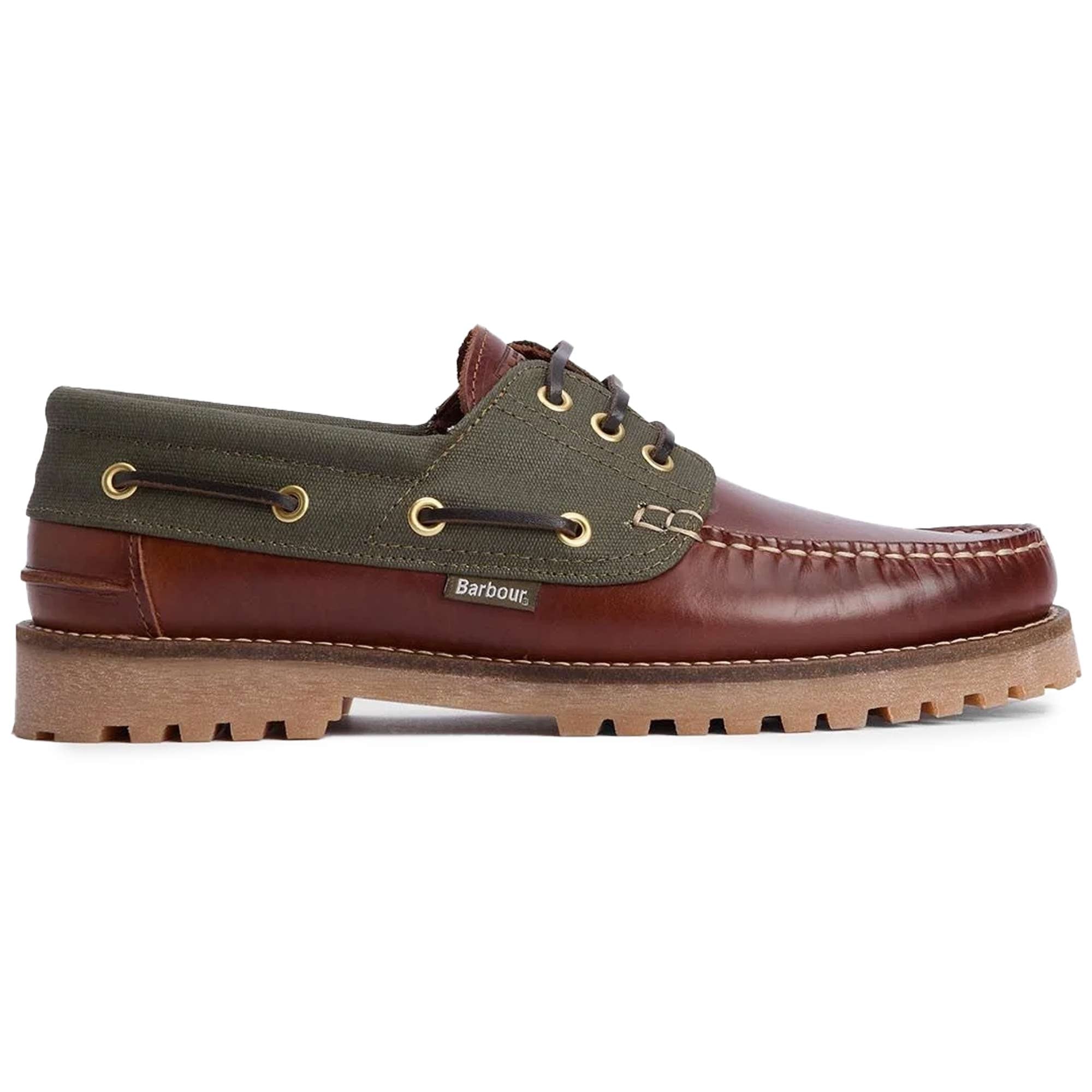 Barbour Re-Engineered Deck Boat Shoes - Mahogany