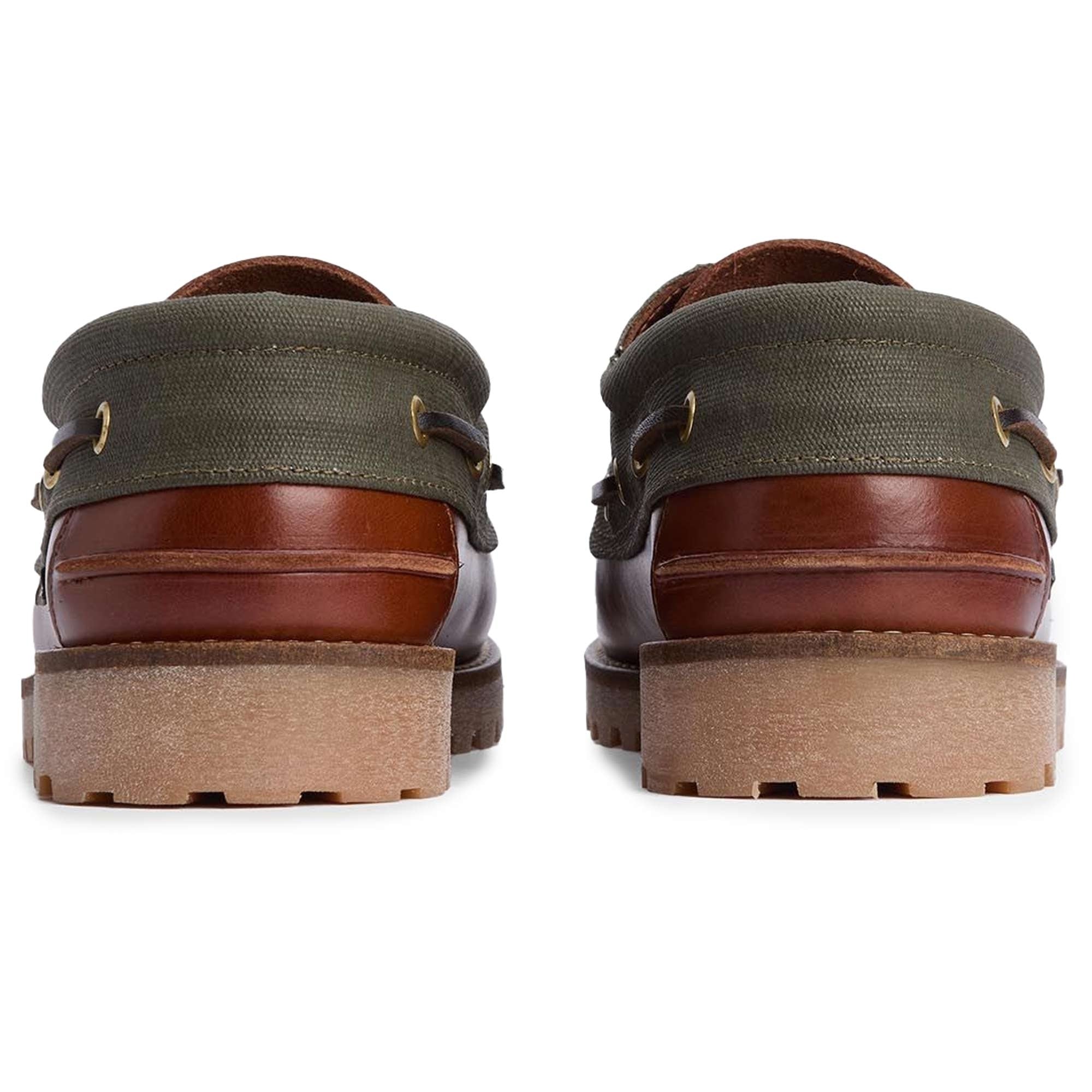 Barbour Re-Engineered Deck Boat Shoes - Mahogany