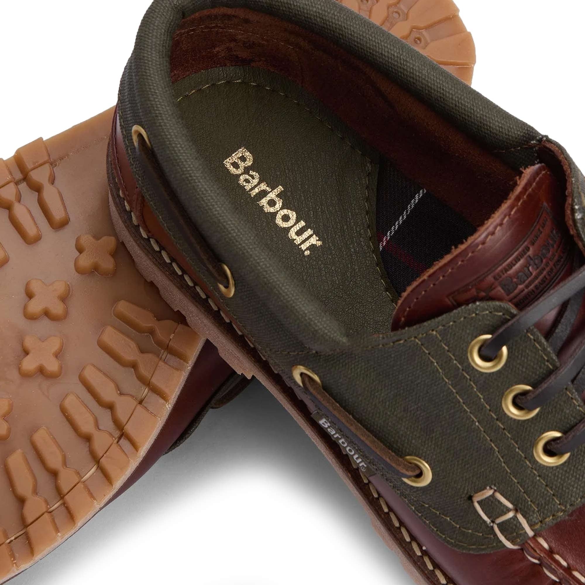 Barbour Re-Engineered Deck Boat Shoes - Mahogany