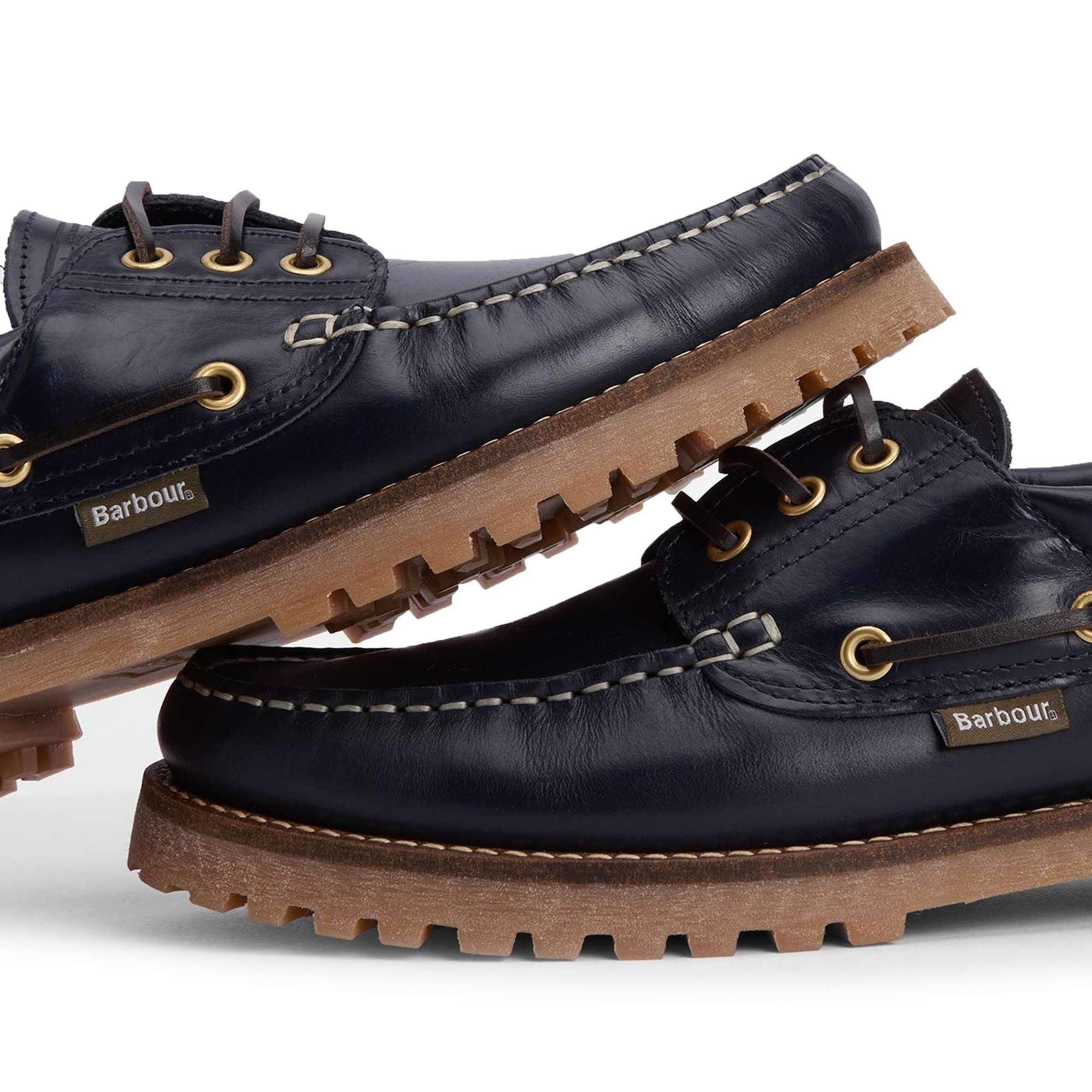 Barbour Re-Engineered Deck Boat Shoes - Navy