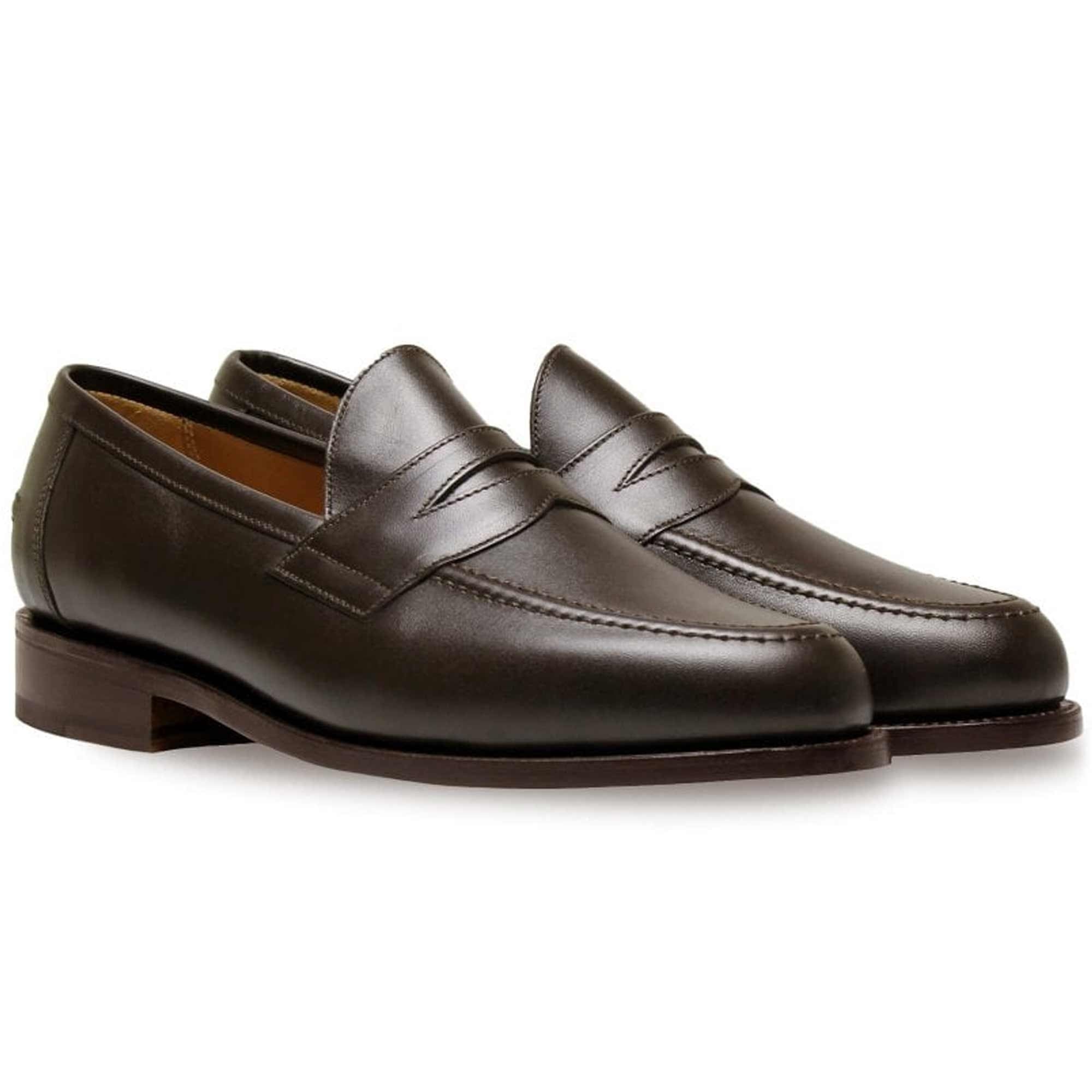 Aldwych Penny Loafers - Dark Brown