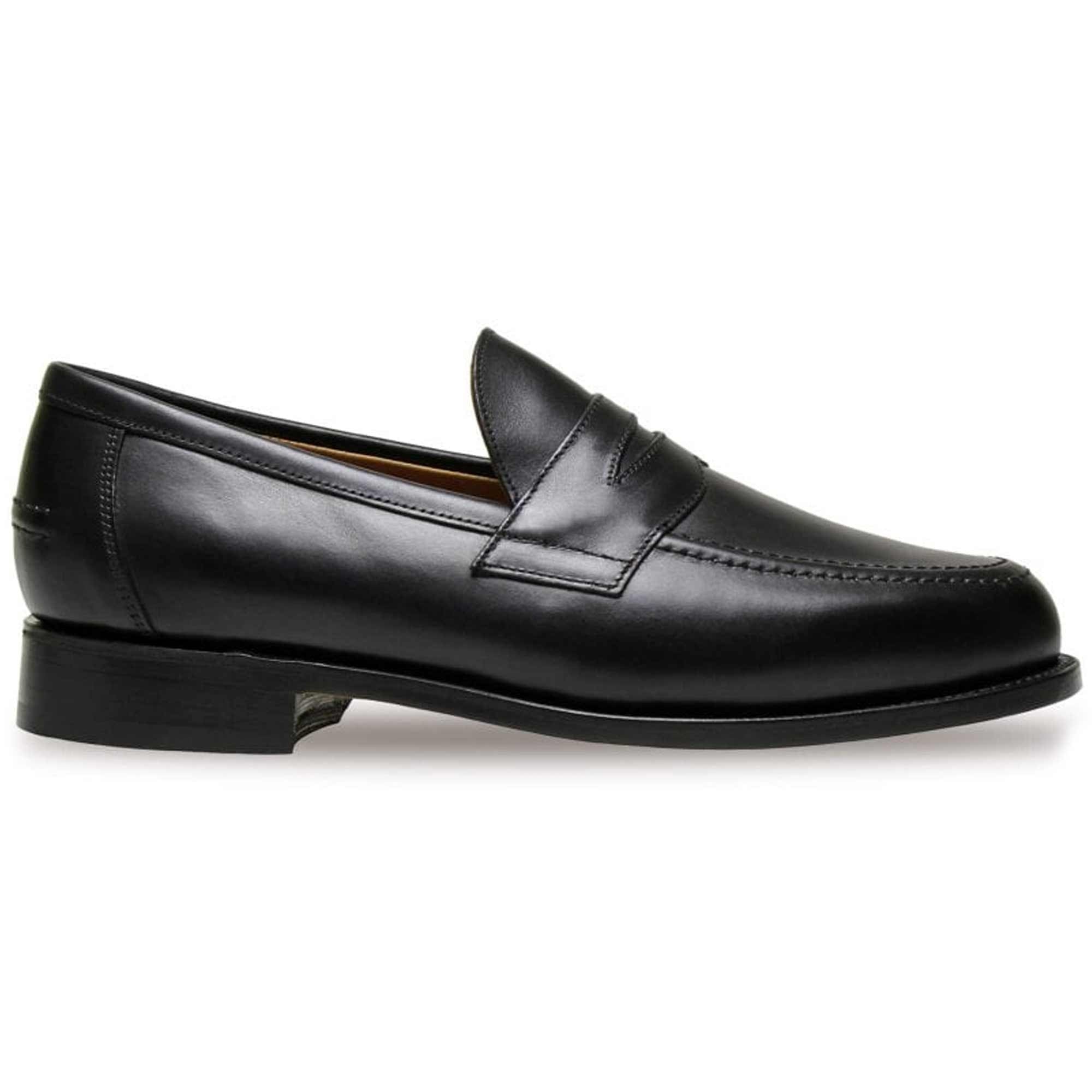 Sanders Aldwych Penny Loafers - Black 8122B-BLK – Stuarts London