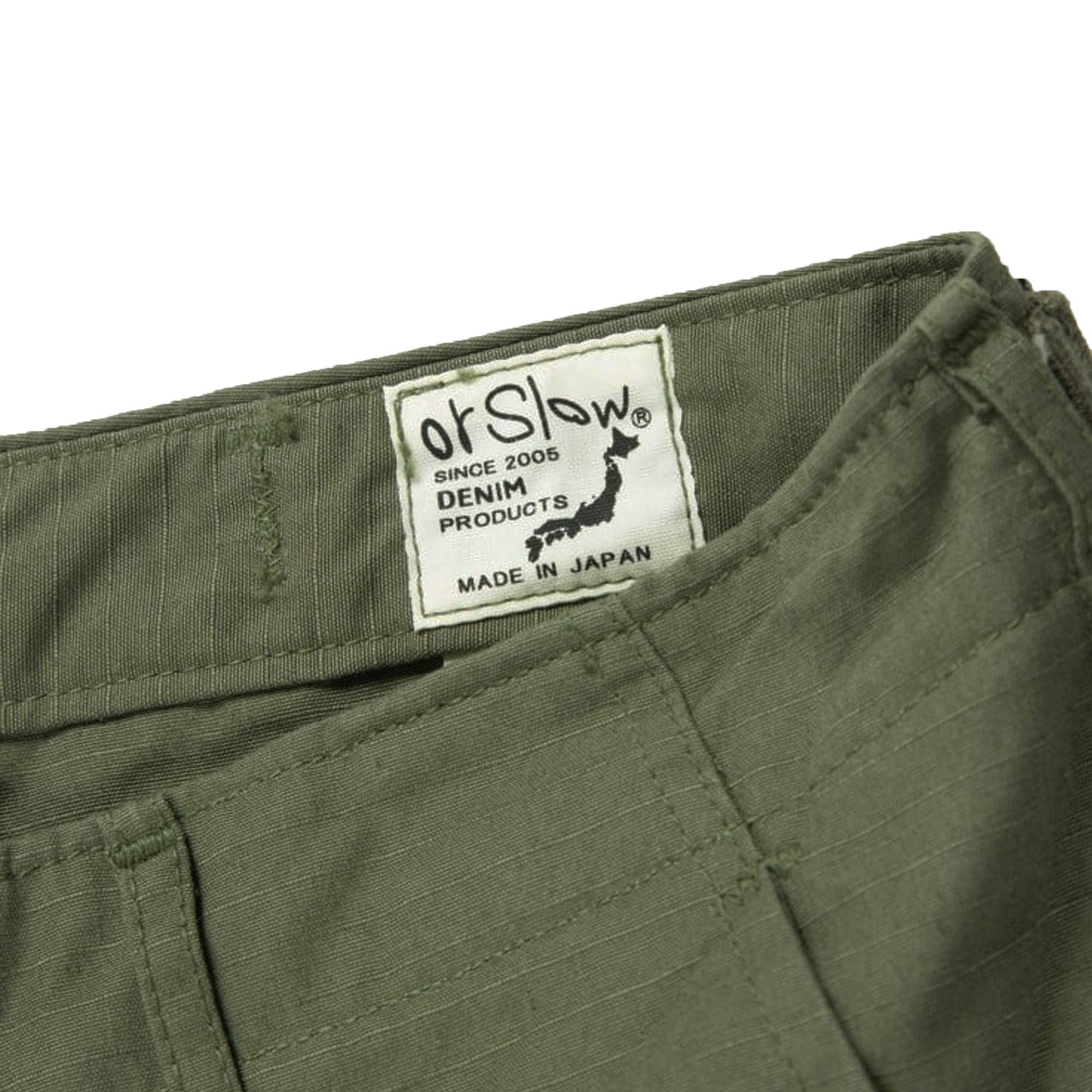 Vintage Fit 6 Pocket Cargo Pants - Army Green